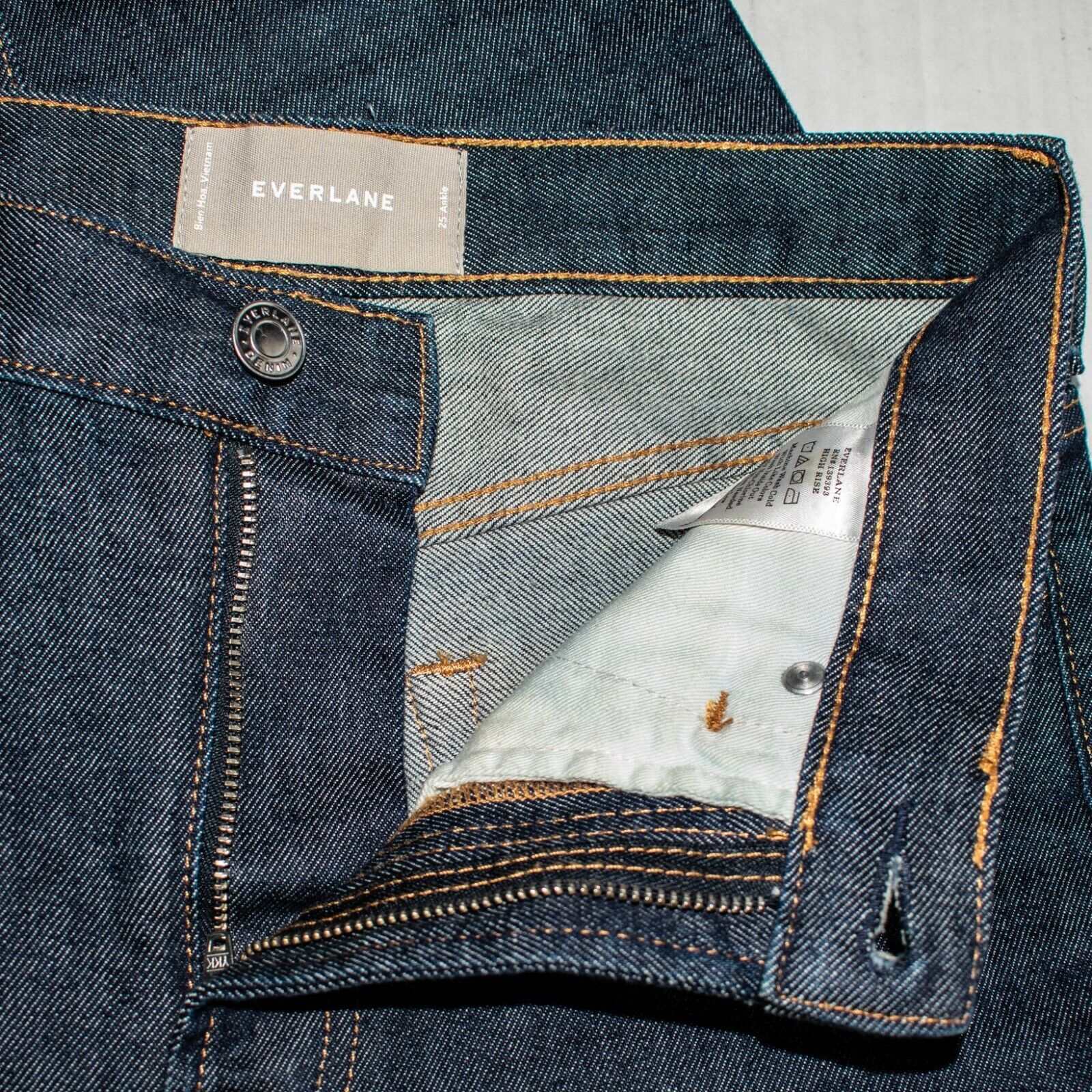 Everlane EVERLANE High Rise Ankle Denim Jeans Raw Indigo Size 25 Size 25" / US 0 / IT 36 - 3 Thumbnail