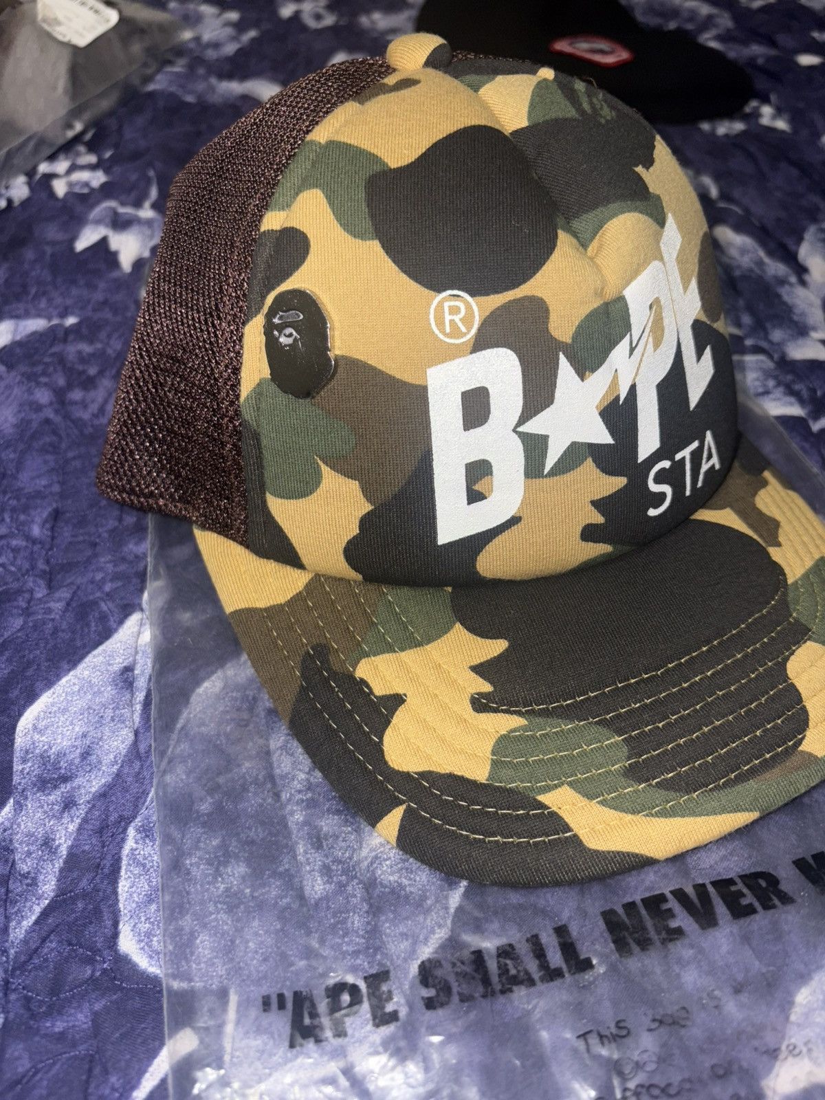 Bape Bape trucker hat Size ONE SIZE - 2 Thumbnail