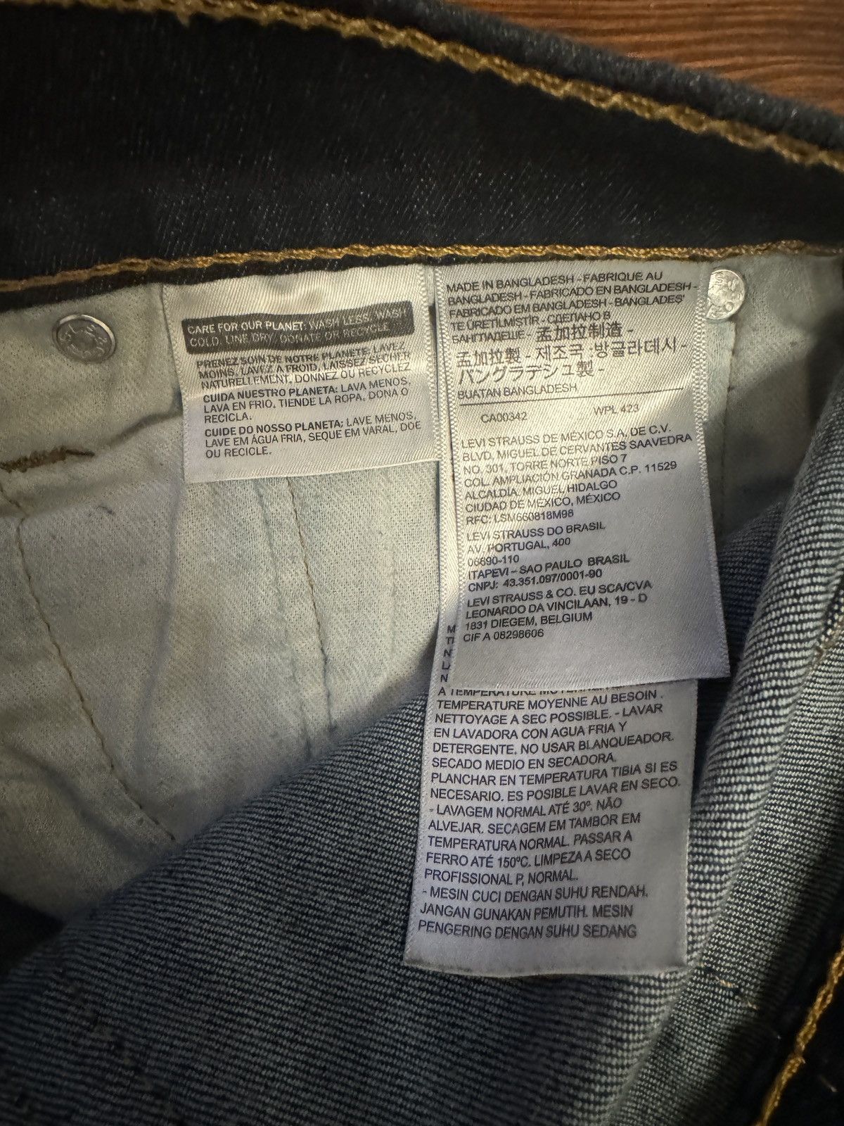Levi's Men’s Levis’ 510 Blue Jeans Size 31 x 32 Size US 31 - 4 Thumbnail