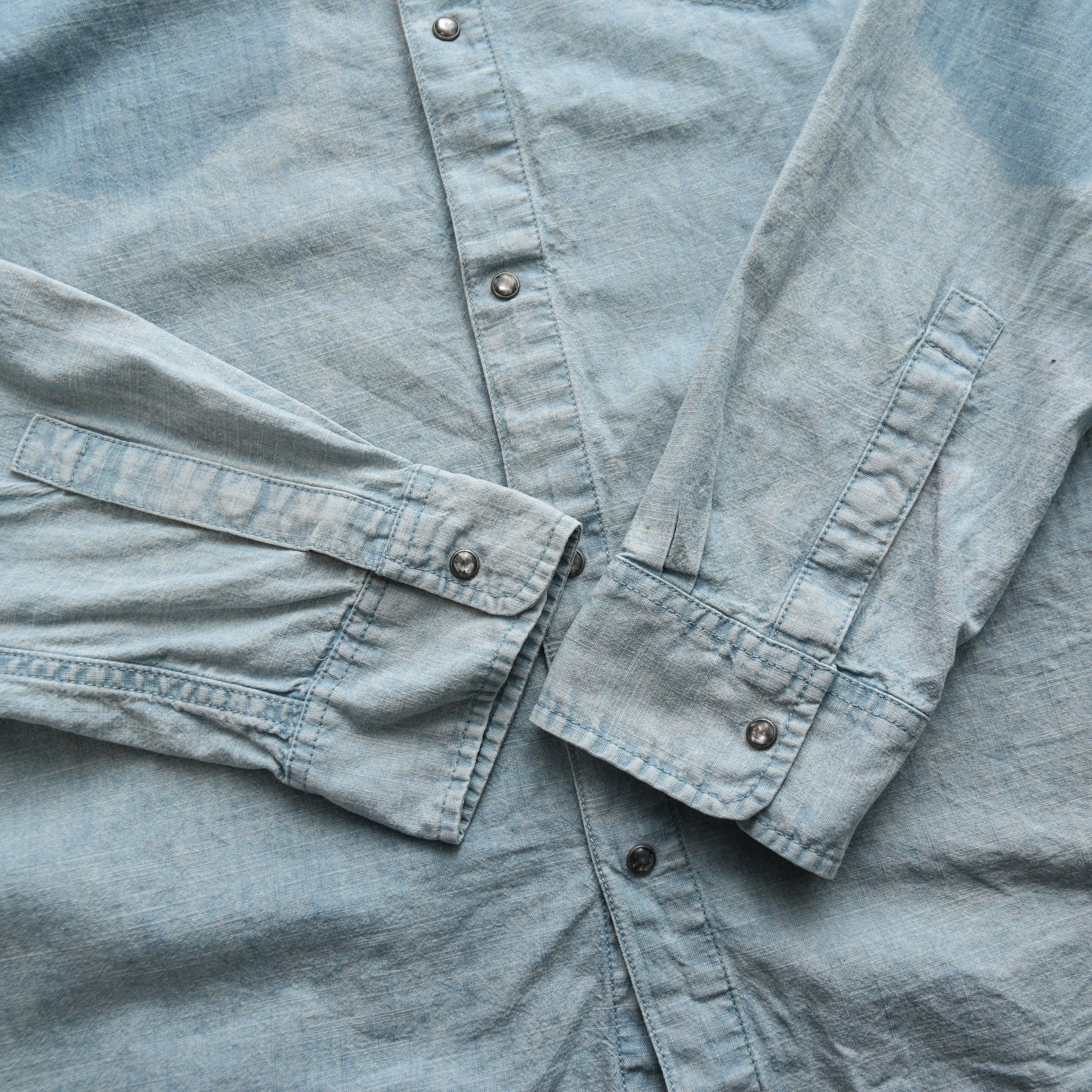55DSL 90s 55 DSL distressed Diesel Very Rare Faded Denim Shirt Size US L / EU 52-54 / 3 - 10 Thumbnail