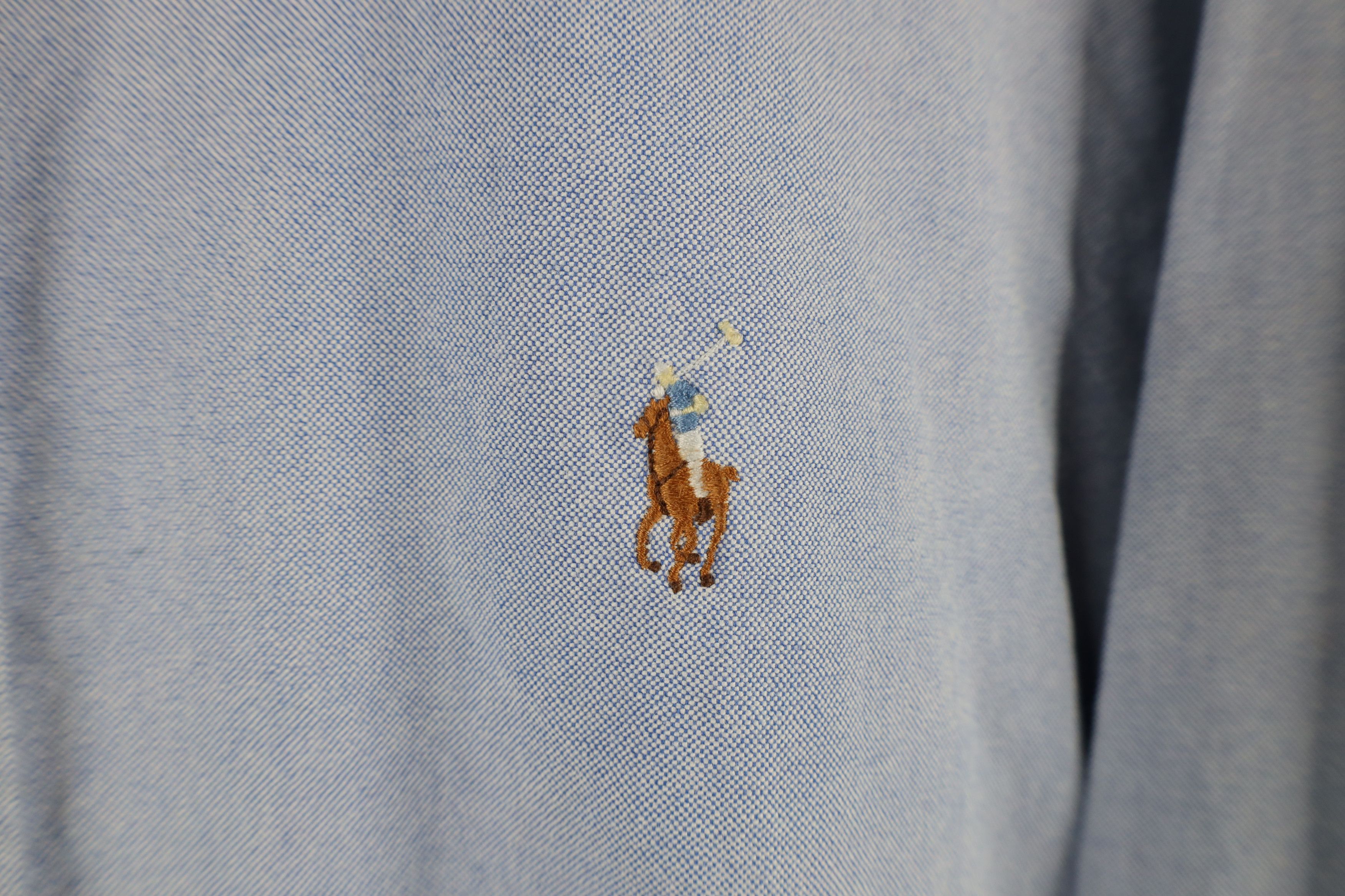 Ralph Lauren × Vintage Vintage 90s Ralph Lauren Cotton Oxford Button Down Shirt Size US M / EU 48-50 / 2 - 4 Thumbnail