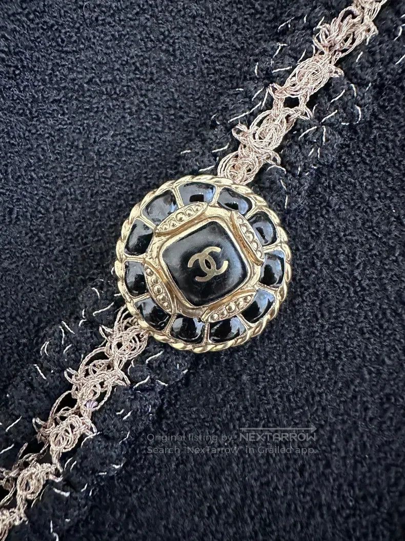 Chanel Chanel Edinburgh gold lace waist jacket Size XXS / US 00 / IT 34 - 3 Thumbnail
