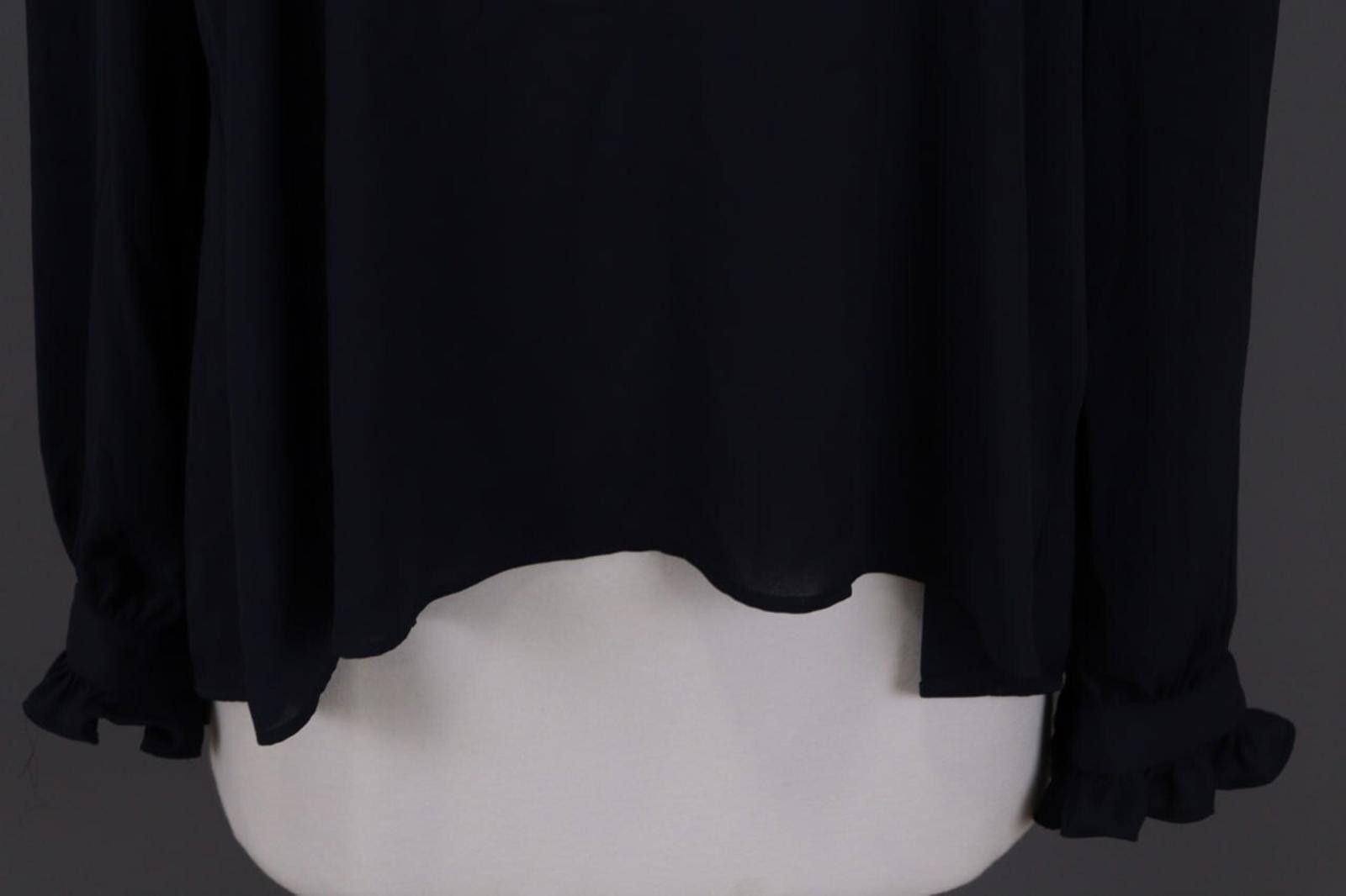 Designer Claudie Pierlot Blue Lagenlook Blouse Shirt Size 40 Size M / US 6-8 / IT 42-44 - 3 Thumbnail