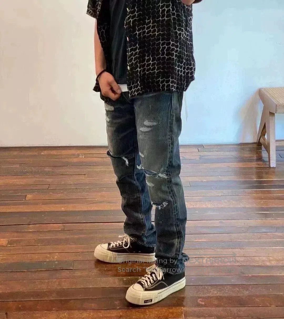 Visvim visvim social sculpture damaged denim pants. Size US 34 / EU 50 - 4 Thumbnail
