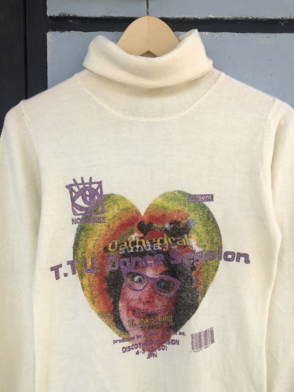 Angel Blue × Hysteric Glamour × Japanese Brand Japanese Nonsense Turtleneck Knit Sweater Size US S / EU 44-46 / 1 - 3 Thumbnail