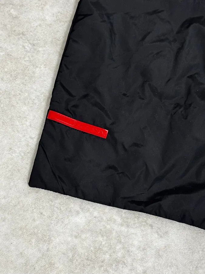 Prada 2000s Prada Black Magnetic Nylon Scarf Size ONE SIZE - 4 Thumbnail