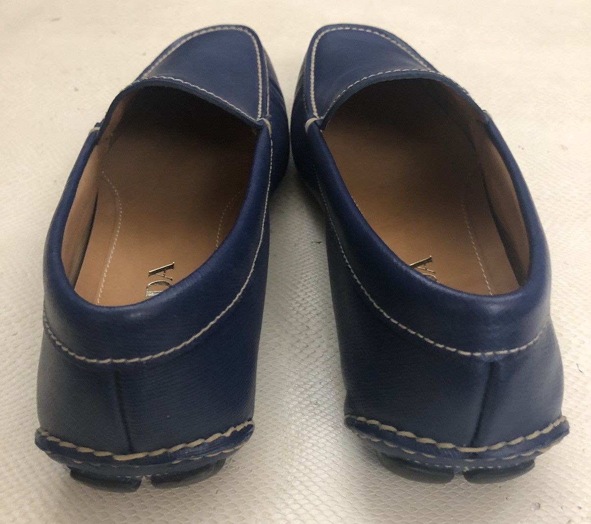 Prada Prada 🇮🇹 bluette saffiano leather Prada vamp slip on 7 NEW Size US 7 / EU 40 - 10 Thumbnail
