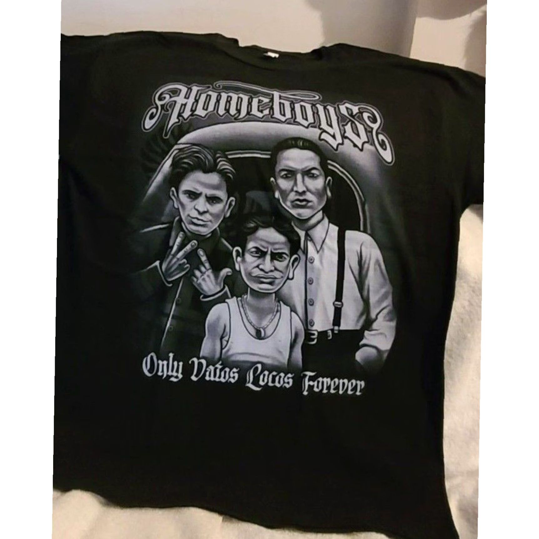 Vintage HOMEBOYS Mens Black Cotton T-Shirt Extra Large XL Size US L / EU 52-54 / 3 - 3 Thumbnail