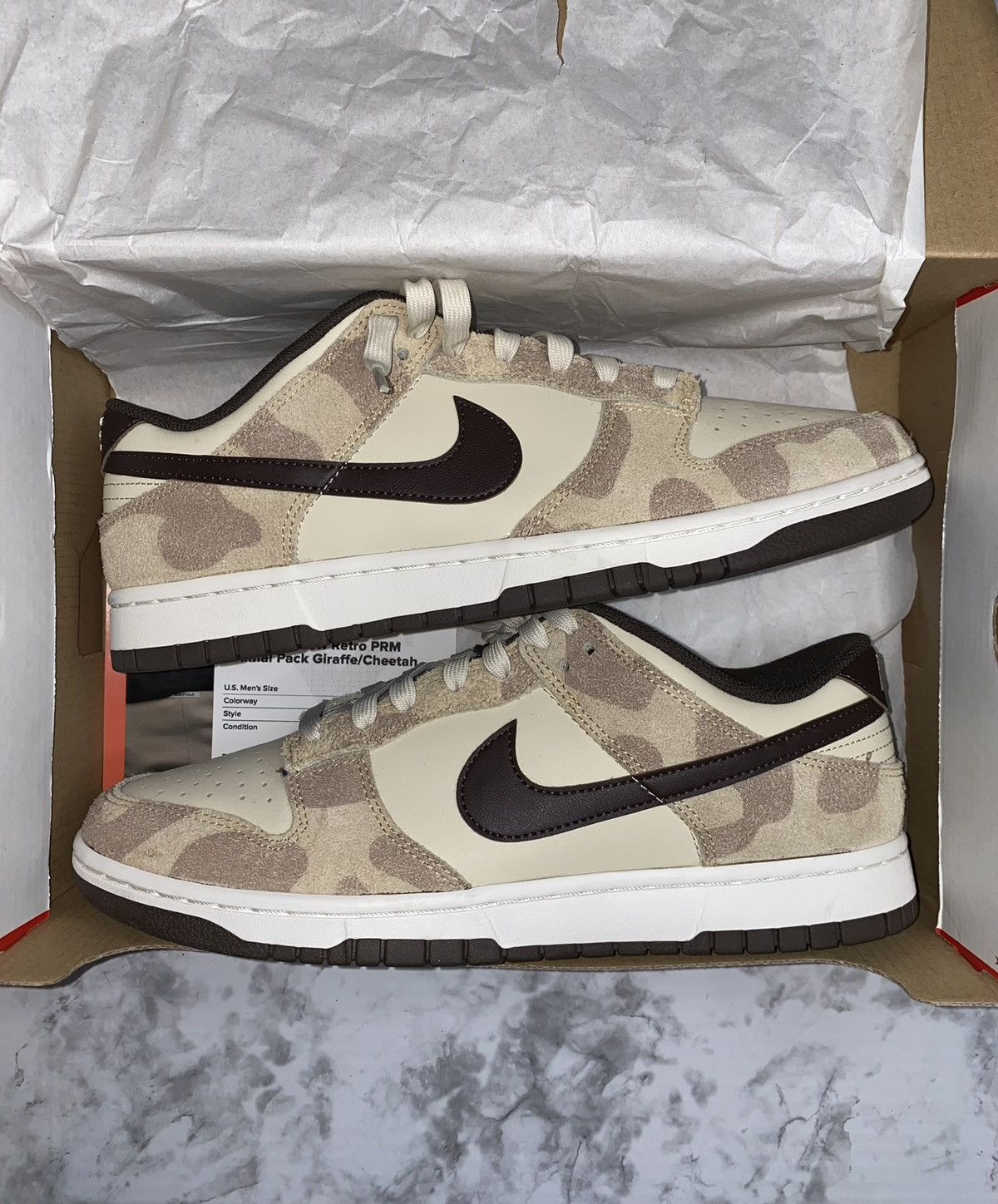 dunk low retro giraffe