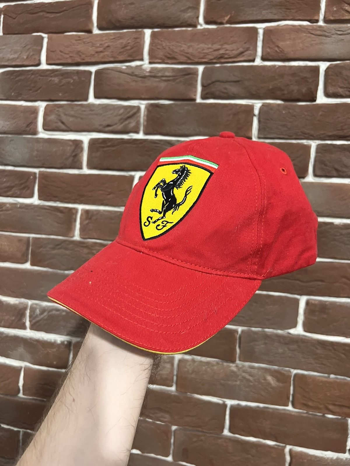 Vintage Rare Vintage Ferrari Racing Flames Y2k Drip Hat Cap Motor Size ONE SIZE - 3 Thumbnail