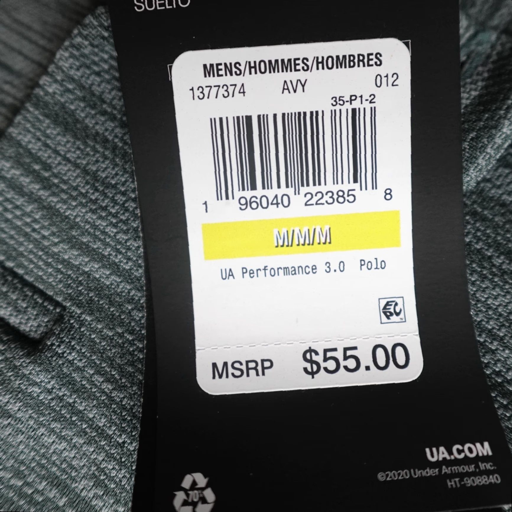 Under Armour Under Armour Polo Shirt M Gray The Performance NEW Size US M / EU 48-50 / 2 - 3 Thumbnail