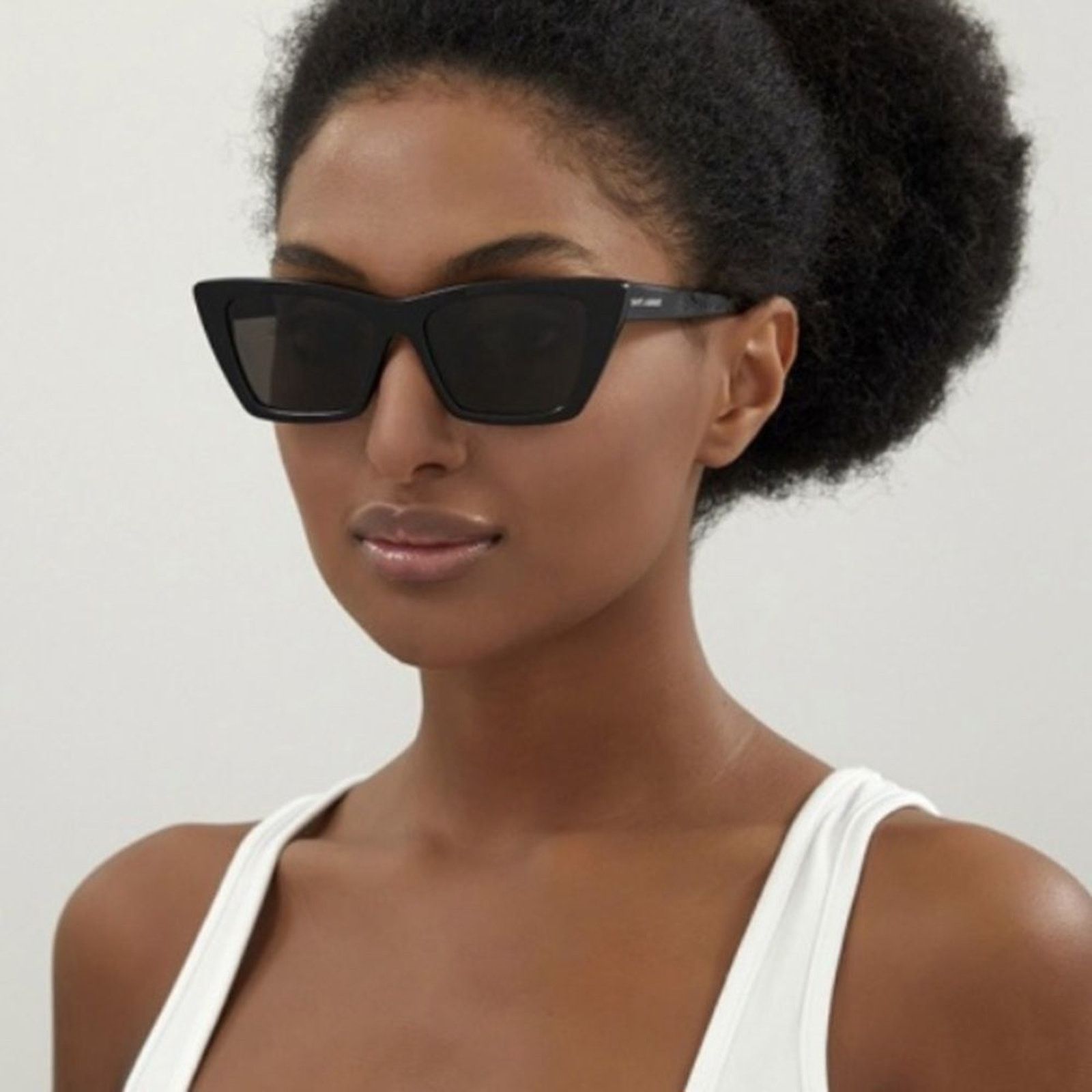 Saint Laurent Paris BRAND NWT Saint Laurent SL 276 Mica Black/Grey Sunglasses Size ONE SIZE - 12 Thumbnail
