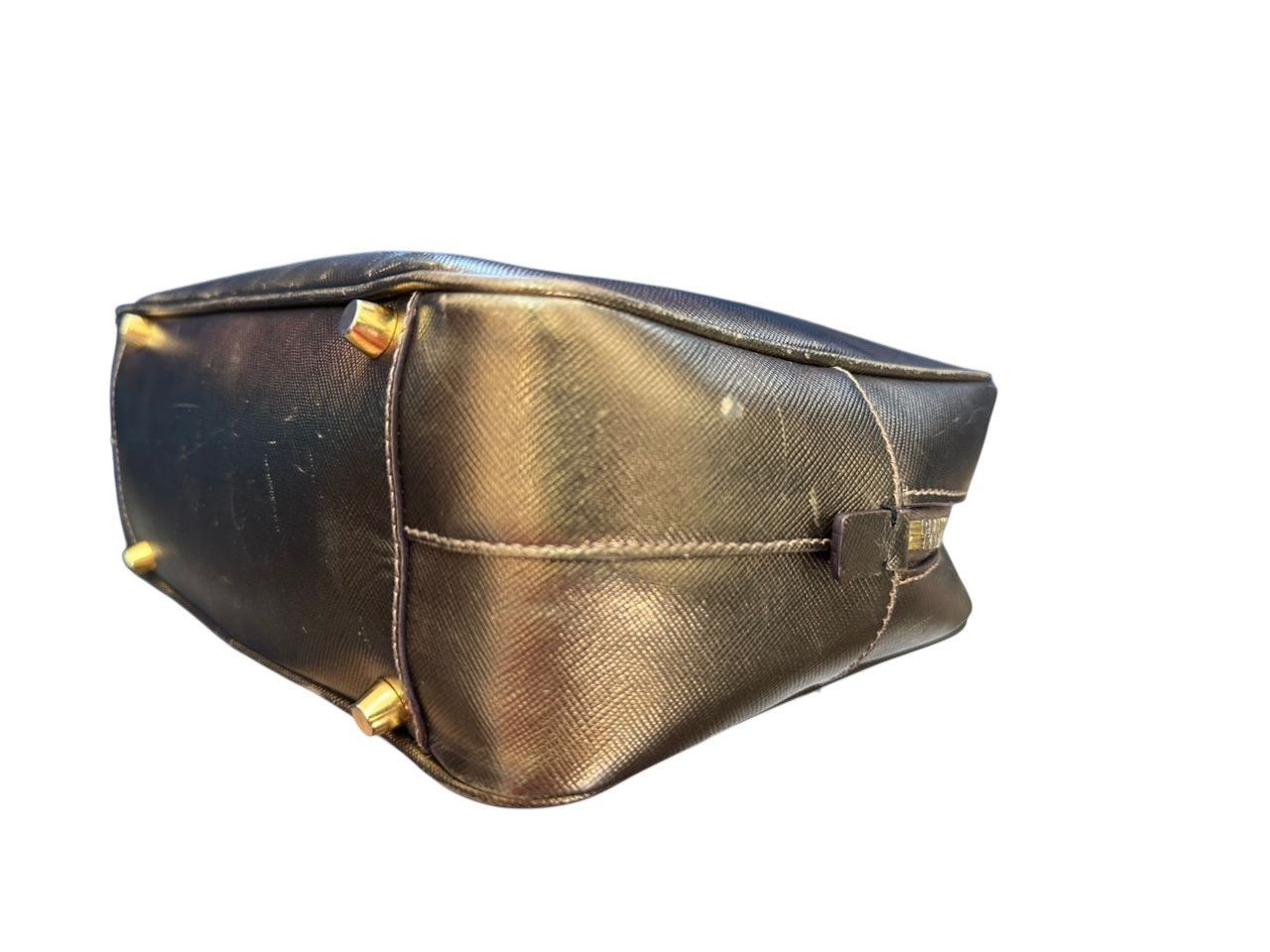 Prada Prada Bauletto Handbag Saffiano Leather Small Size ONE SIZE - 9 Thumbnail