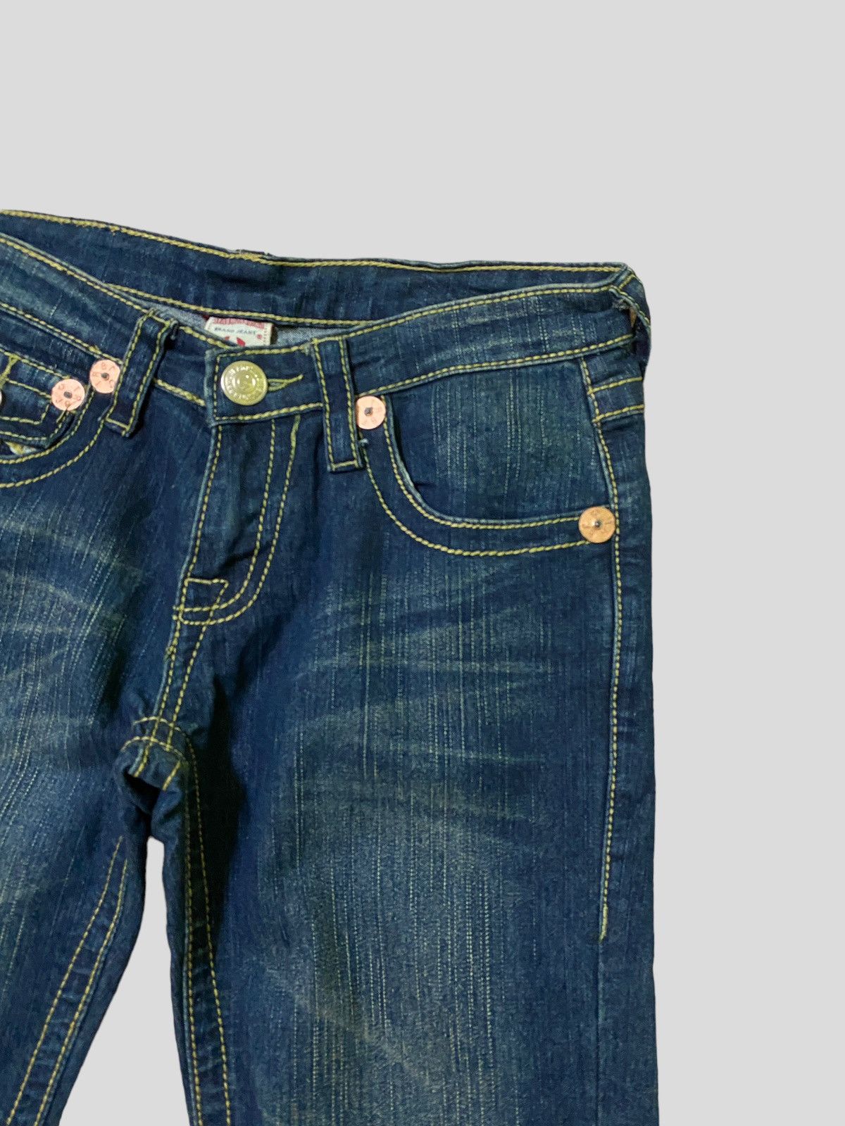 True Religion × Vintage Flared TRUE RELIGION Embroidered Back Pocket Denim Size US 28 / EU 44 - 6 Thumbnail