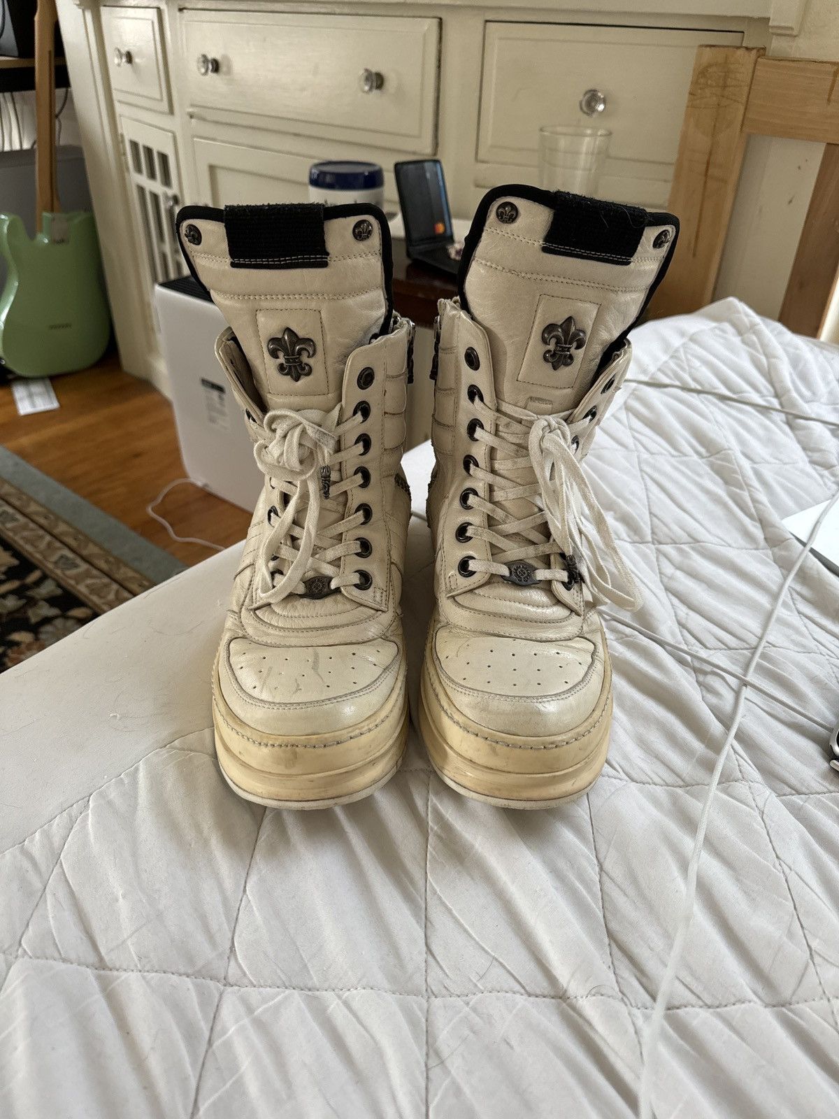 Chrome Hearts × Rick Owens Rick Owens X Chrome Hearts Dunks (Milk ...