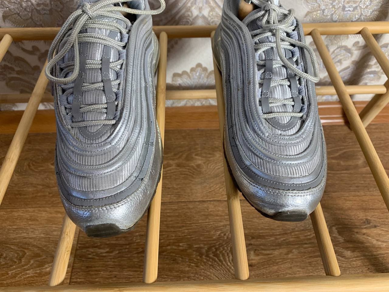 Nike × Vintage VERY RARE NIKE AIR MAX 97 SILVER REFLECTIVE DRILL SWOOSH Y2K Size US 8.5 / EU 41-42 - 12 Thumbnail