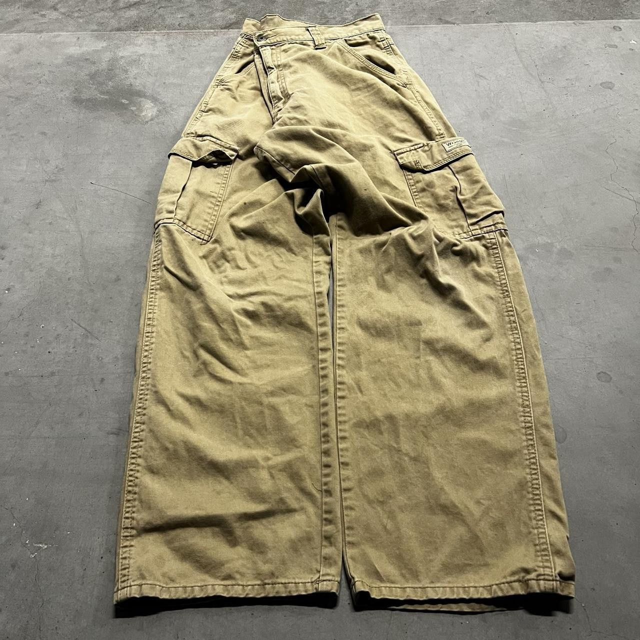 Vintage Vintage Y2K/2000s Baggy Carhartt Style Khaki Cargo Pants! Size US 32 / EU 48 - 3 Thumbnail
