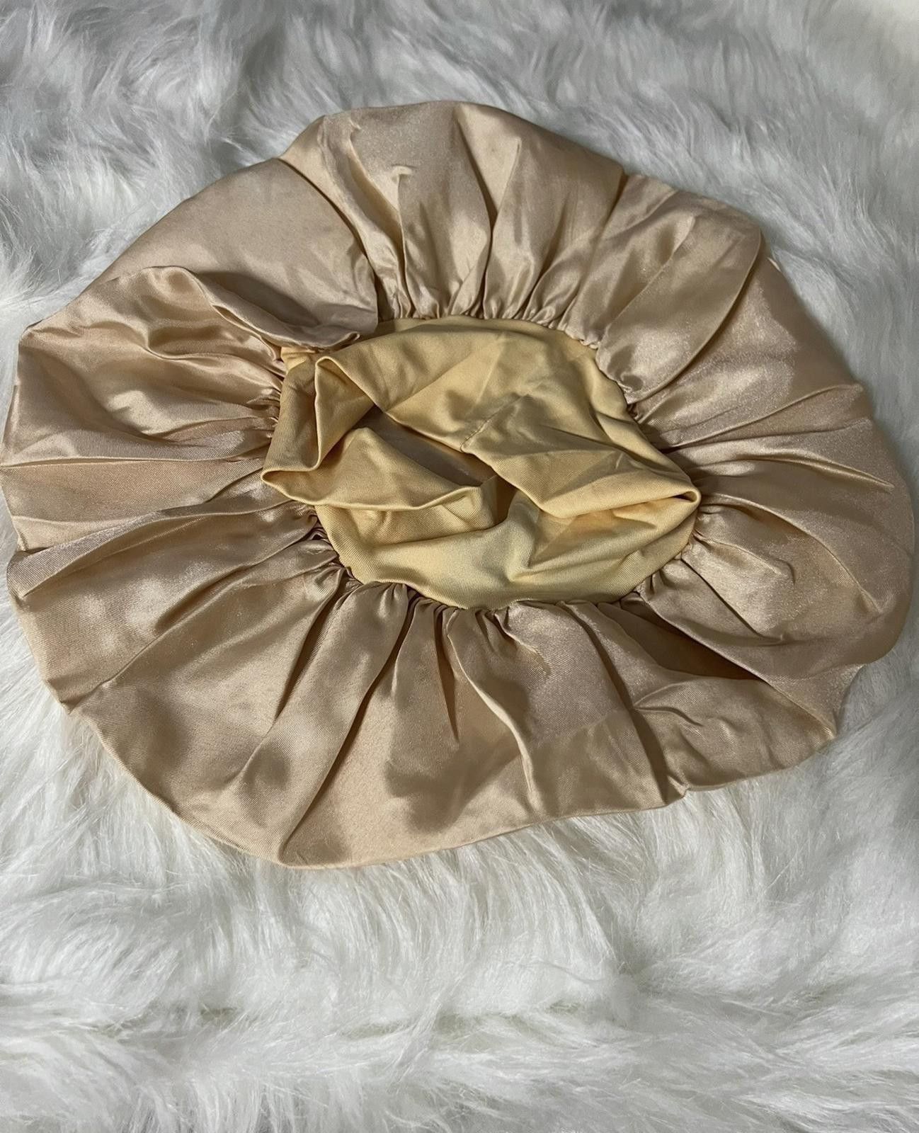 The Unbranded Brand Women’s Silk Bonnet Satin Hair Bonnet Champagne Color Size ONE SIZE - 2 Thumbnail