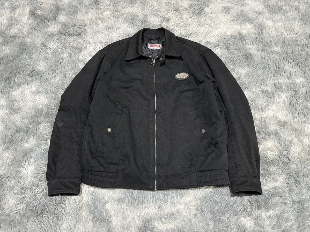 Vintage 🔥Vintage Simpson Biker Bomber Jacket Size US L / EU 52-54 / 3 - 1 Thumbnail