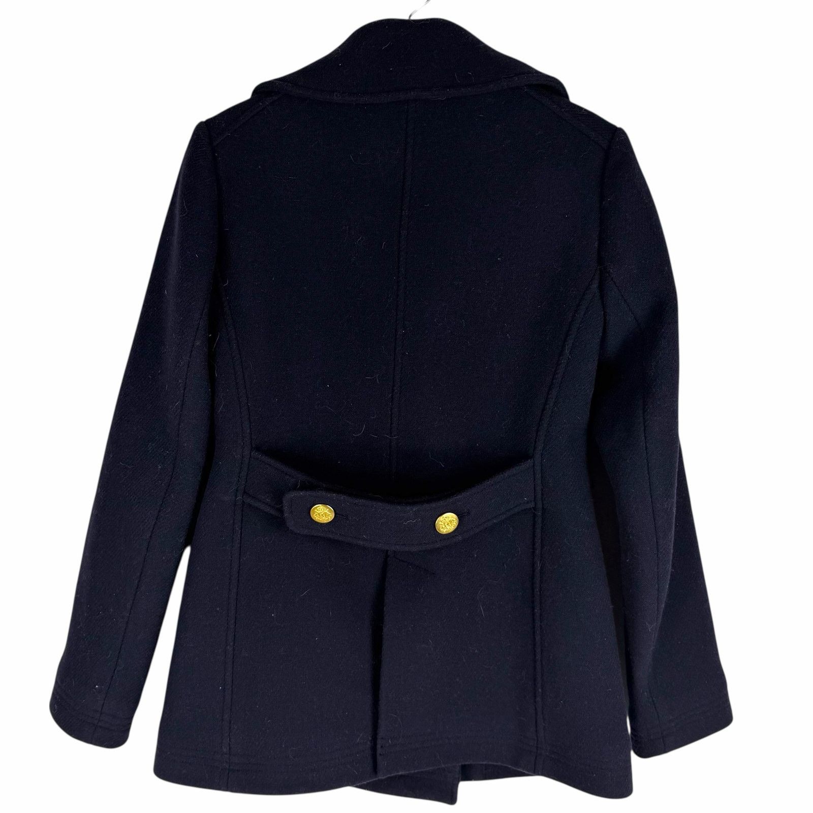 J.Crew J. Crew Wool Blend Double Breasted Short Coat Navy Size 2 Size XS / US 0-2 / IT 36-38 - 6 Thumbnail