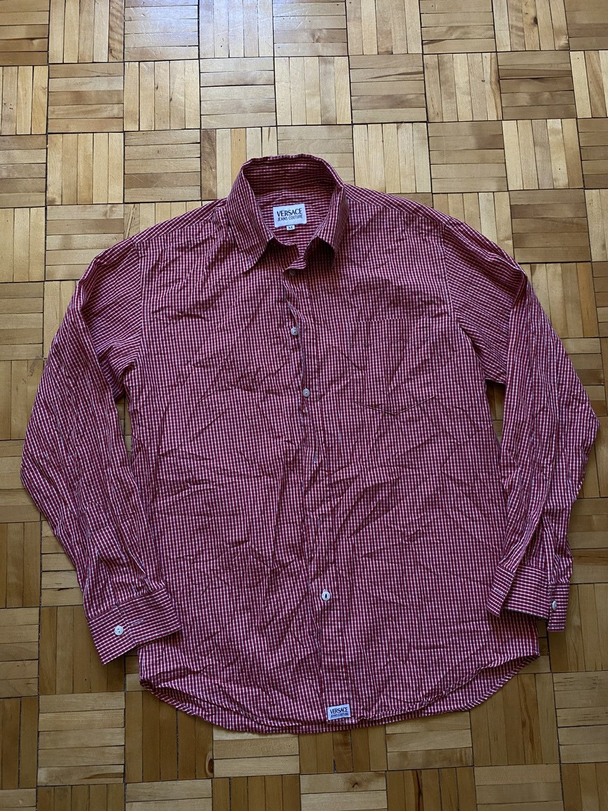 Versace Versace Collection Mens Long Sleeve Shirt Size US M / EU 48-50 / 2 - 1 Thumbnail
