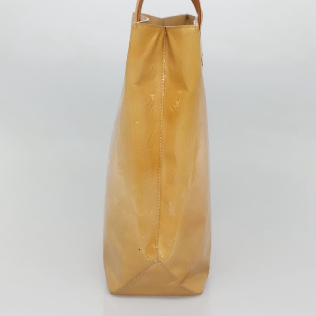 Louis Vuitton LOUIS VUITTON Monogram Vernis Reade MM Hand Bag Beige M91141 Size ONE SIZE - 5 Thumbnail