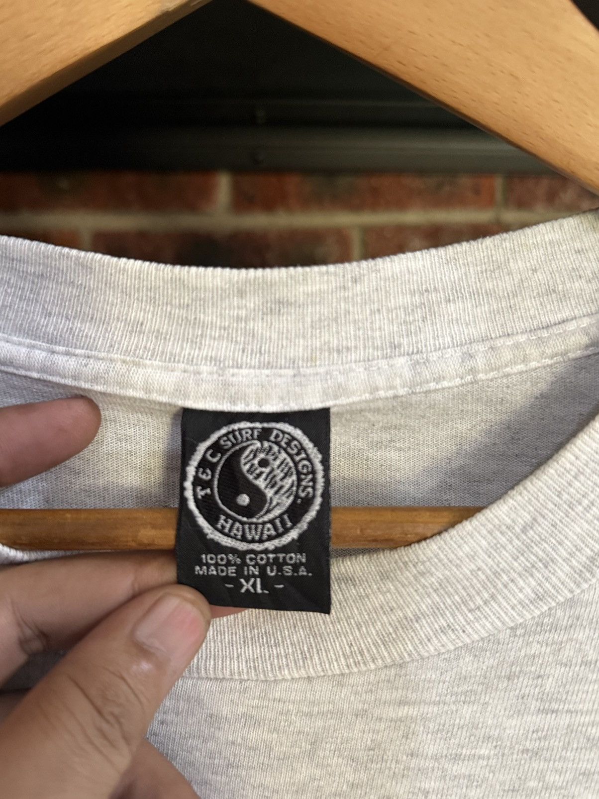 Vintage Vintage 90s T&C Surf Desings Hawaii Yin Yang Single Stitches Size US XL / EU 56 / 4 - 8 Thumbnail