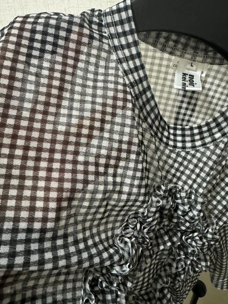 Comme des Garcons Comme Des Garcons Translucent black and white plaid floral Size L / US 10 / IT 46 - 6 Thumbnail