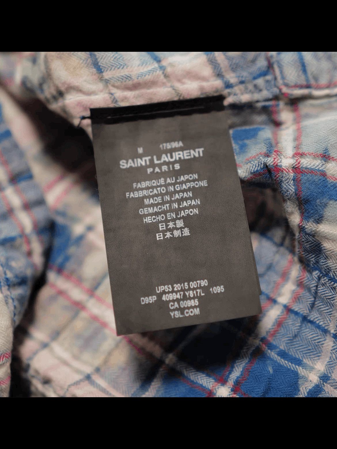 Saint Laurent Paris Saint Laurent Paris 16SS Distressed Faded Shirt Size US M / EU 48-50 / 2 - 4 Thumbnail