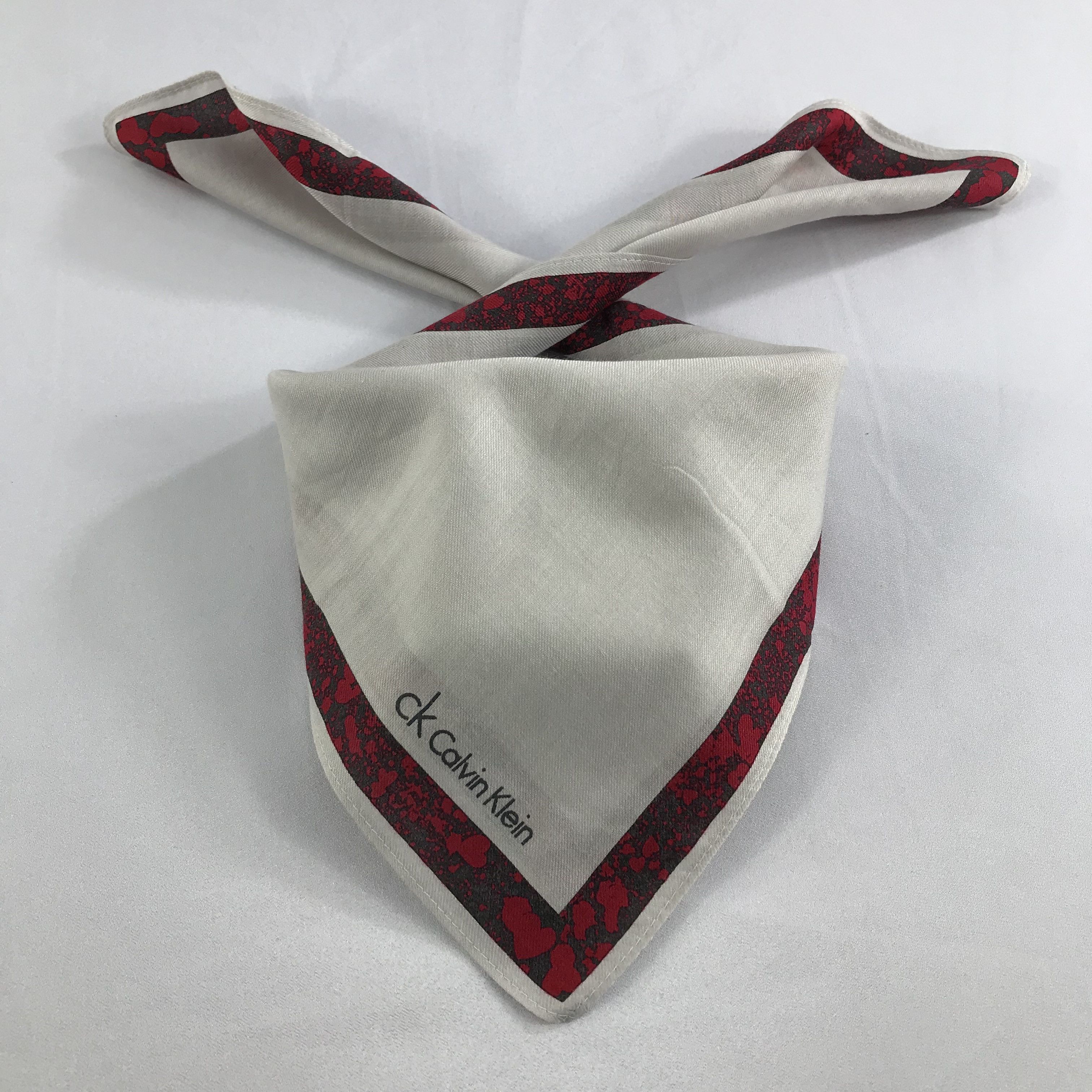 Calvin Klein × Vintage Calvin Klein Bandana / Handkerchief / Neckerchief - S2623 Size ONE SIZE - 3 Thumbnail