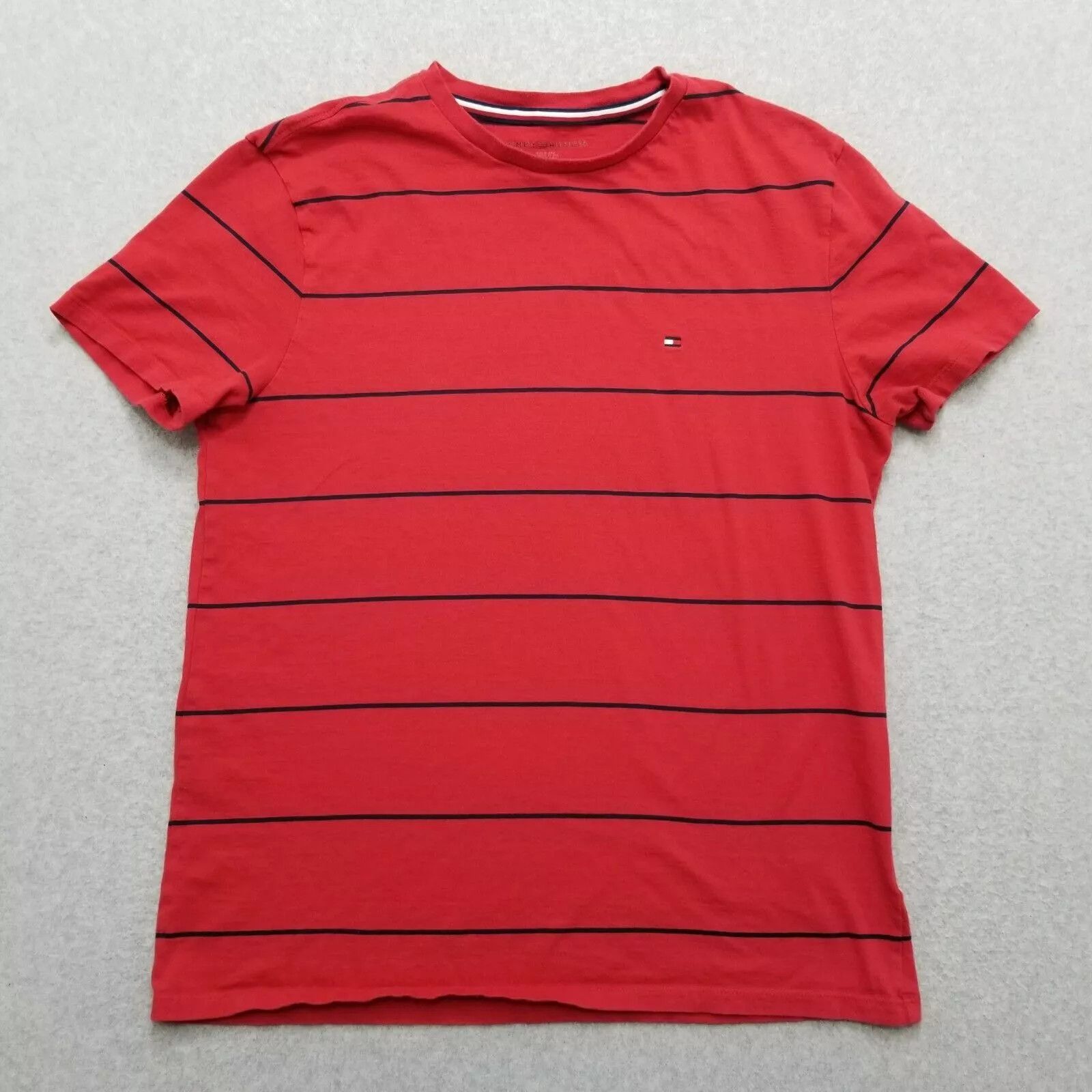 Tommy Hilfiger Tommy Hilfiger Mens Shirt Medium Red Striped Short Sleeve Size US M / EU 48-50 / 2 - 1 Thumbnail
