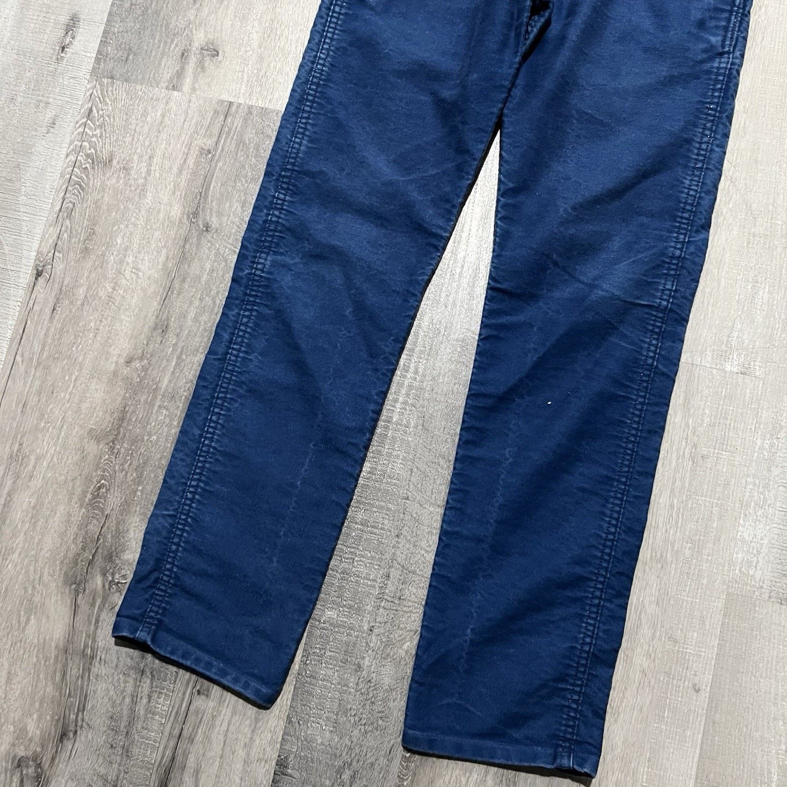 3sixteen 3sixteen Heavy Cotton Twill Chino Blue Slim Fit Men's 28 Size US 28 / EU 44 - 6 Thumbnail