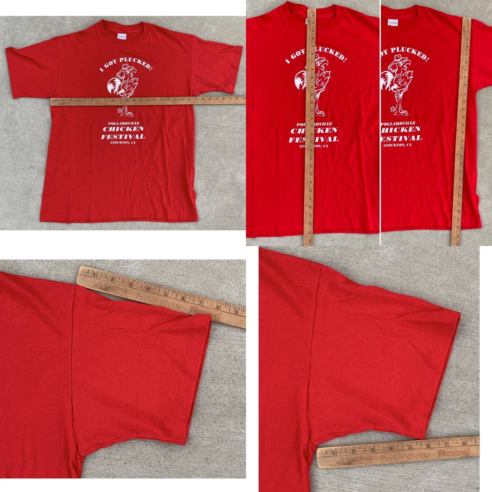 Vintage Vintage I Got Plucked Pollardville Chicken Festival Stockton CA T Shirt XL Size US XL / EU 56 / 4 - 11 Thumbnail