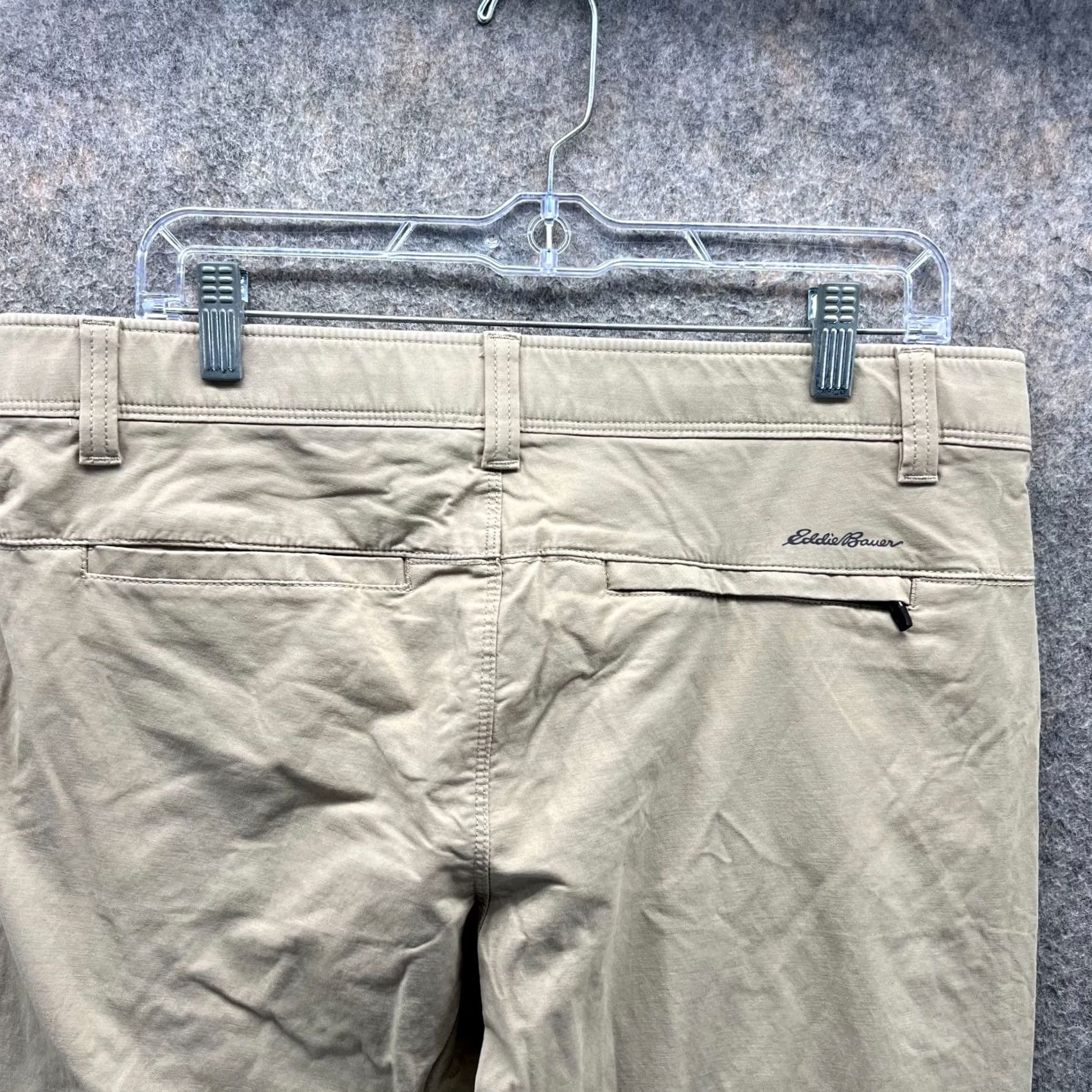 Eddie Bauer Eddie Bauer Pants Men 34x30 Chino Beige Cotton Nylon Straight Regular Primary Knit? Size US 34 / EU 50 - 6 Thumbnail