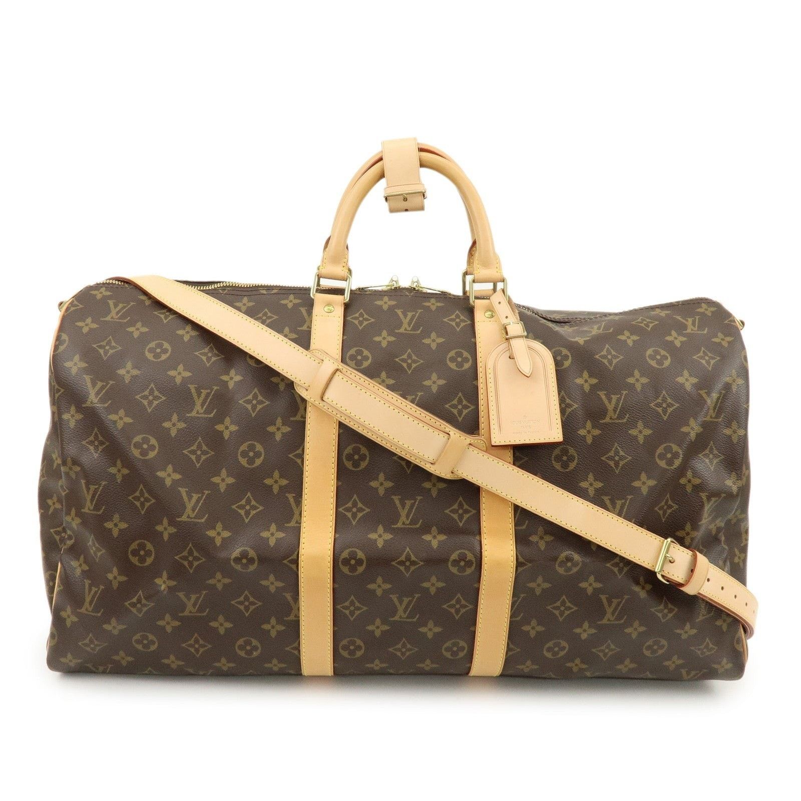 Louis Vuitton Louis Vuitton Monogram Keepall Bandouliere 55 Duffle Bag Size ONE SIZE - 1 Thumbnail