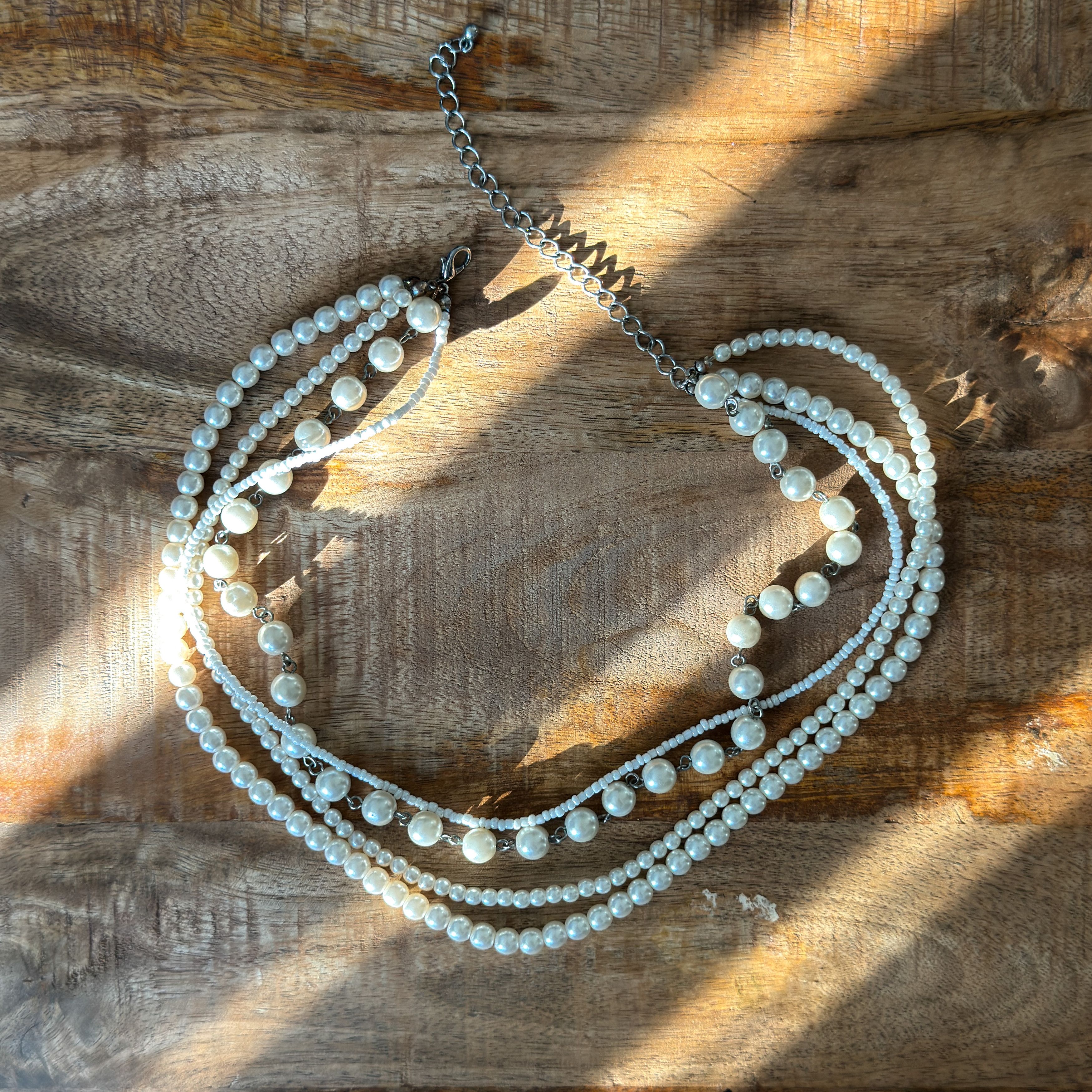 Jewelry Pearl Necklace Beaded & Sequin Multi Strands Size ONE SIZE - 2 Thumbnail