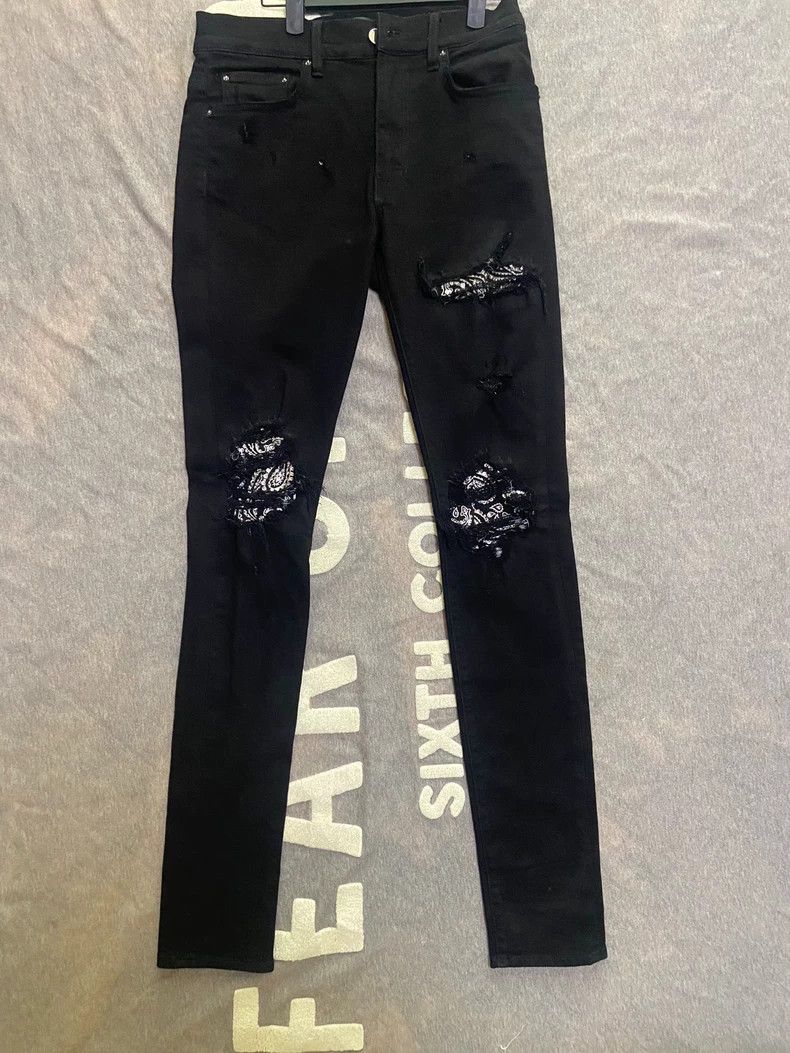 Amiri Amiri mx1 Pineapple Flower Diamond Pants Size US 29 - 8 Thumbnail