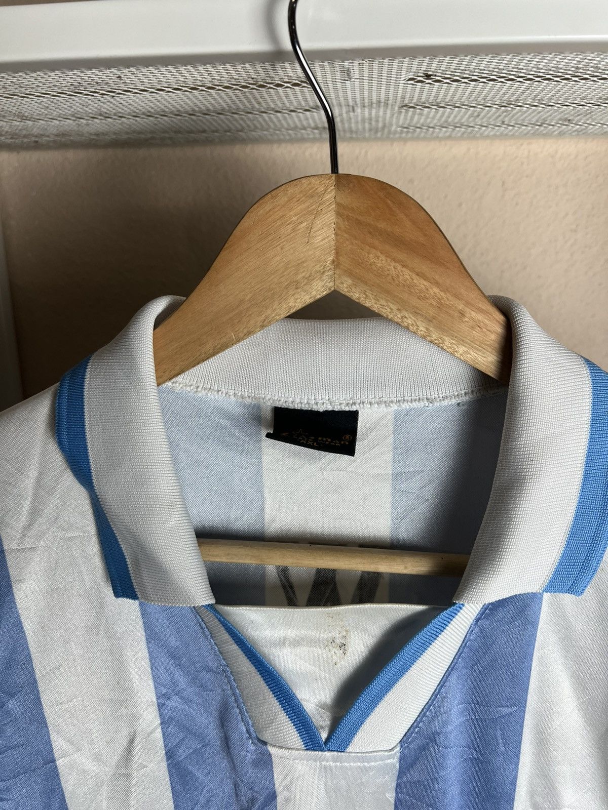 Vintage Vintage Soccer Jersey Retro Collar Argentina Colourway Size US M / EU 48-50 / 2 - 4 Thumbnail
