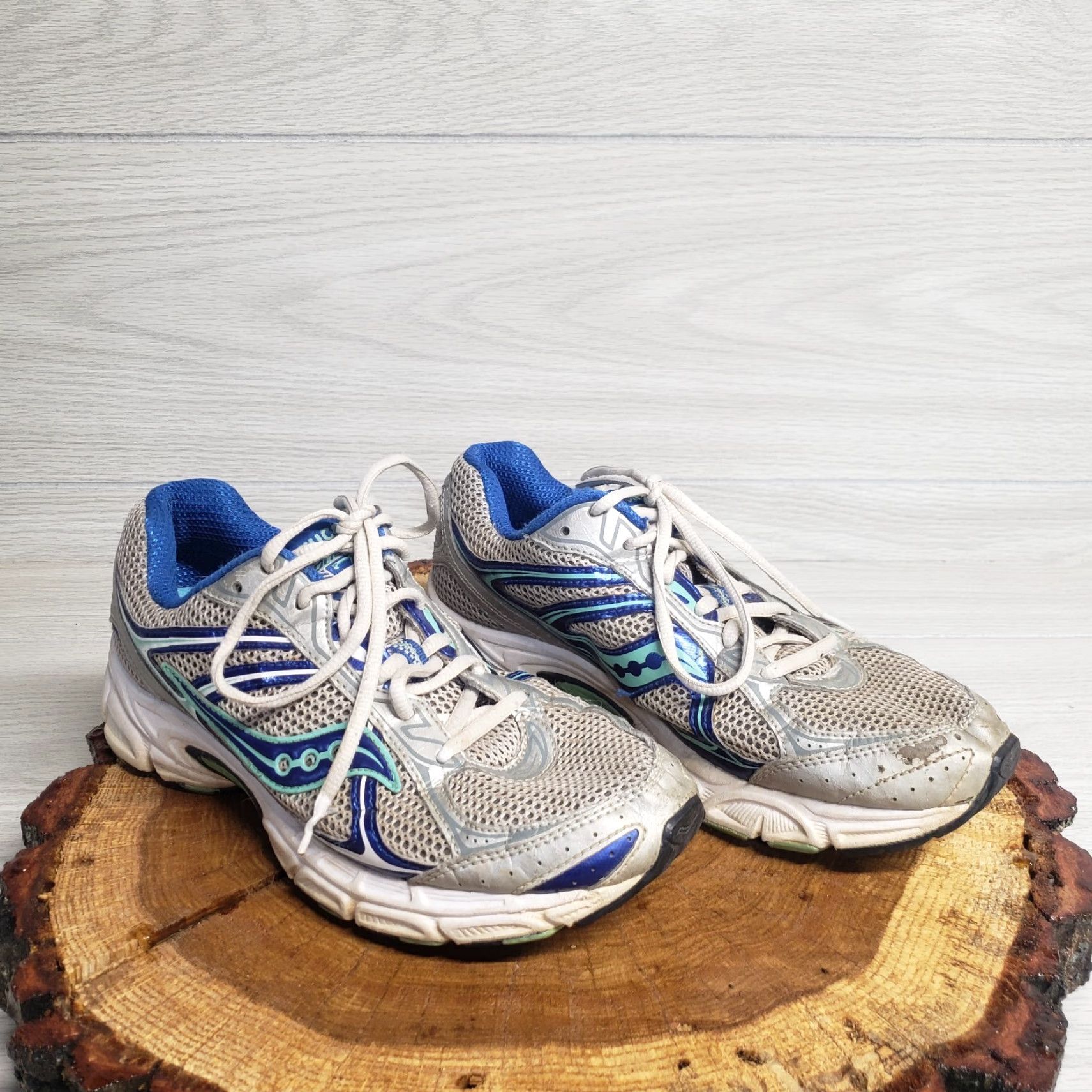 Saucony Saucony Natural Series Running Shoes Gray Blue Low Top Sneakers Women's 8.5 M Size M / US 6-8 / IT 42-44 - 2 Thumbnail