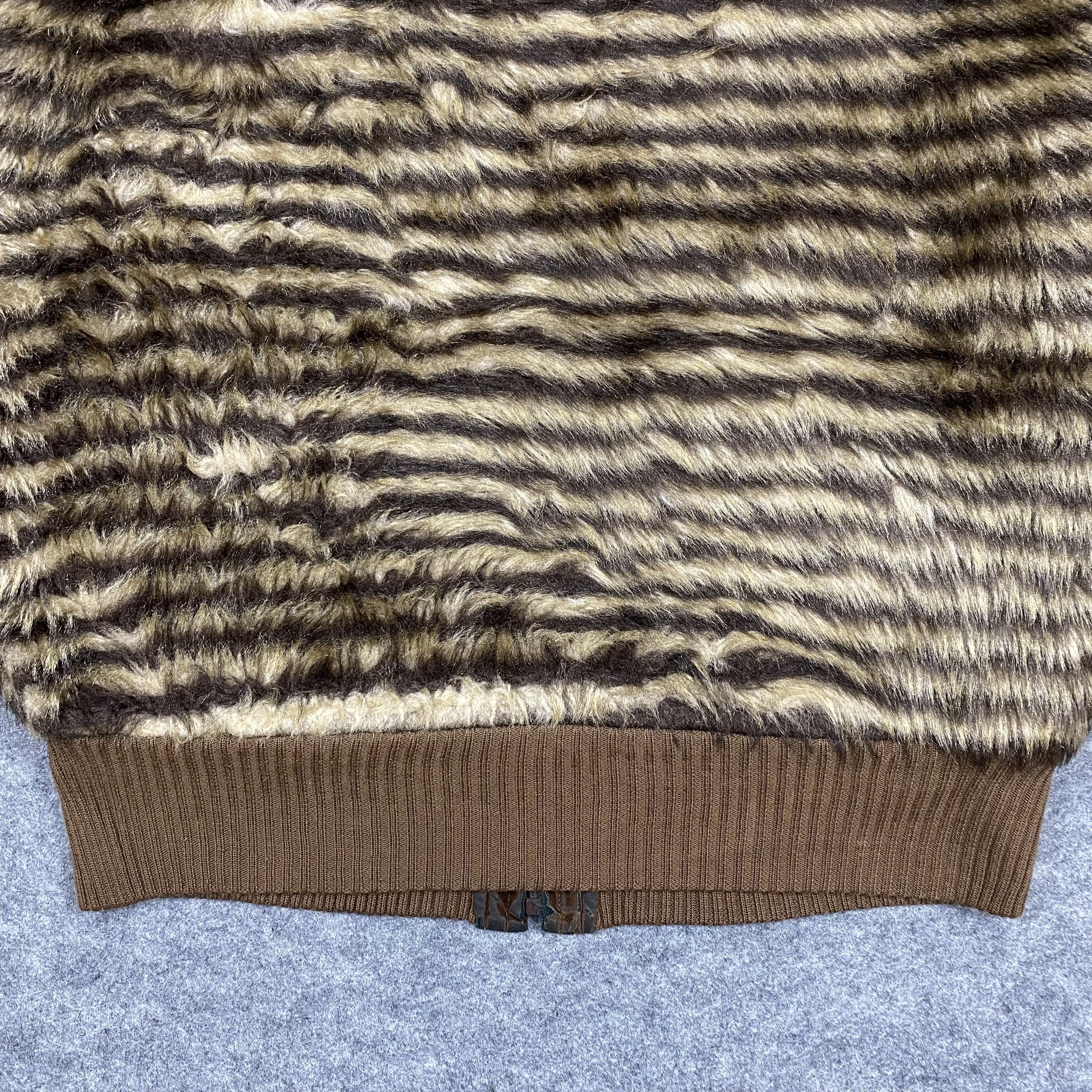 Issey Miyake Vintage 90s RIVER JAC Faux Fur Tiger Striped Jacket-J530 Size US M / EU 48-50 / 2 - 10 Thumbnail