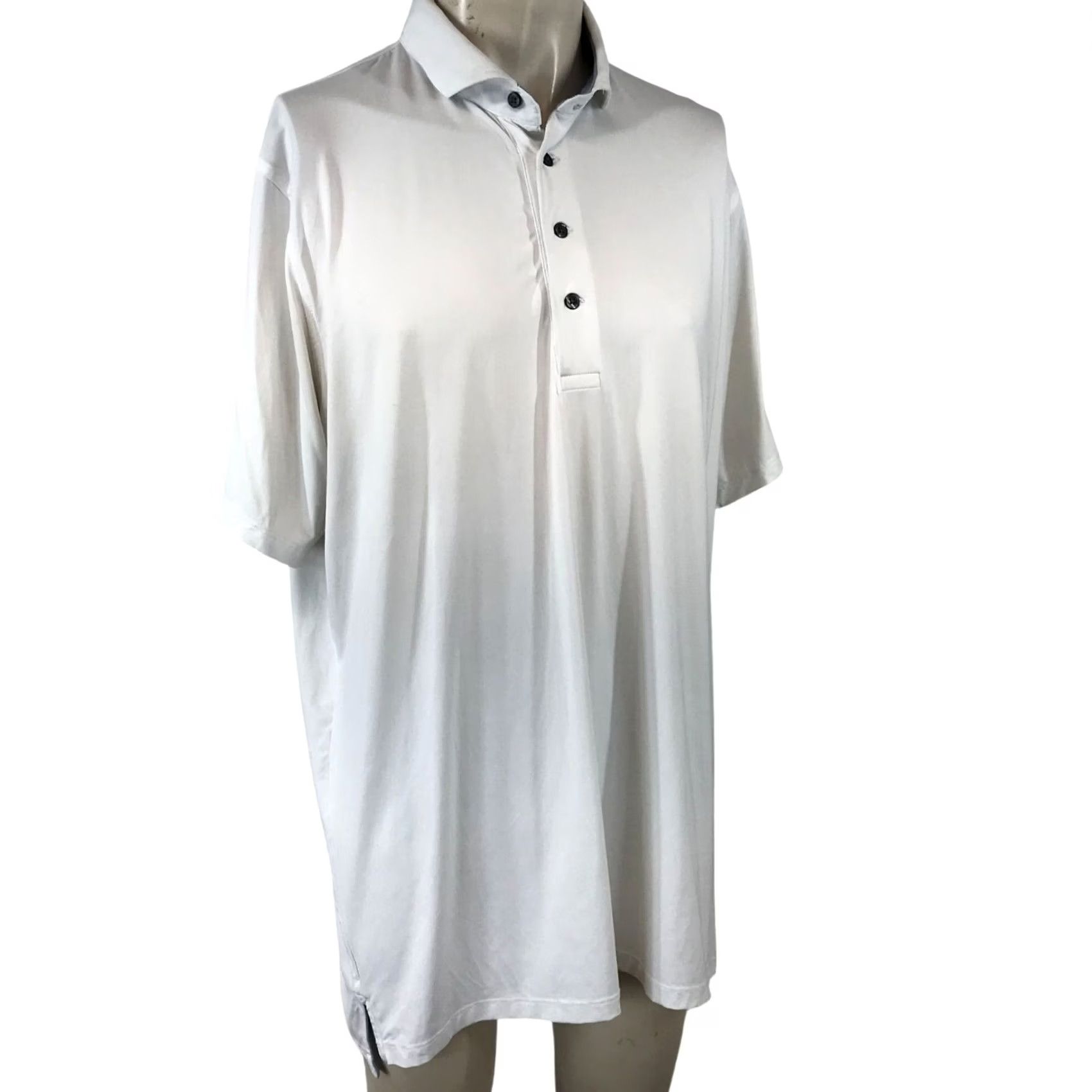 Vintage GREYSON MEN'S XL White Short Sleeve Collared Polo Golf Shirt Size US XL / EU 56 / 4 - 2 Thumbnail