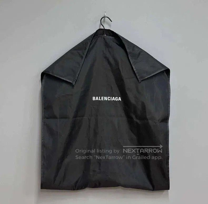 Balenciaga Balenciaga Black Back Logo Long Coat. Size US XS / EU 42 / 0 - 6 Thumbnail