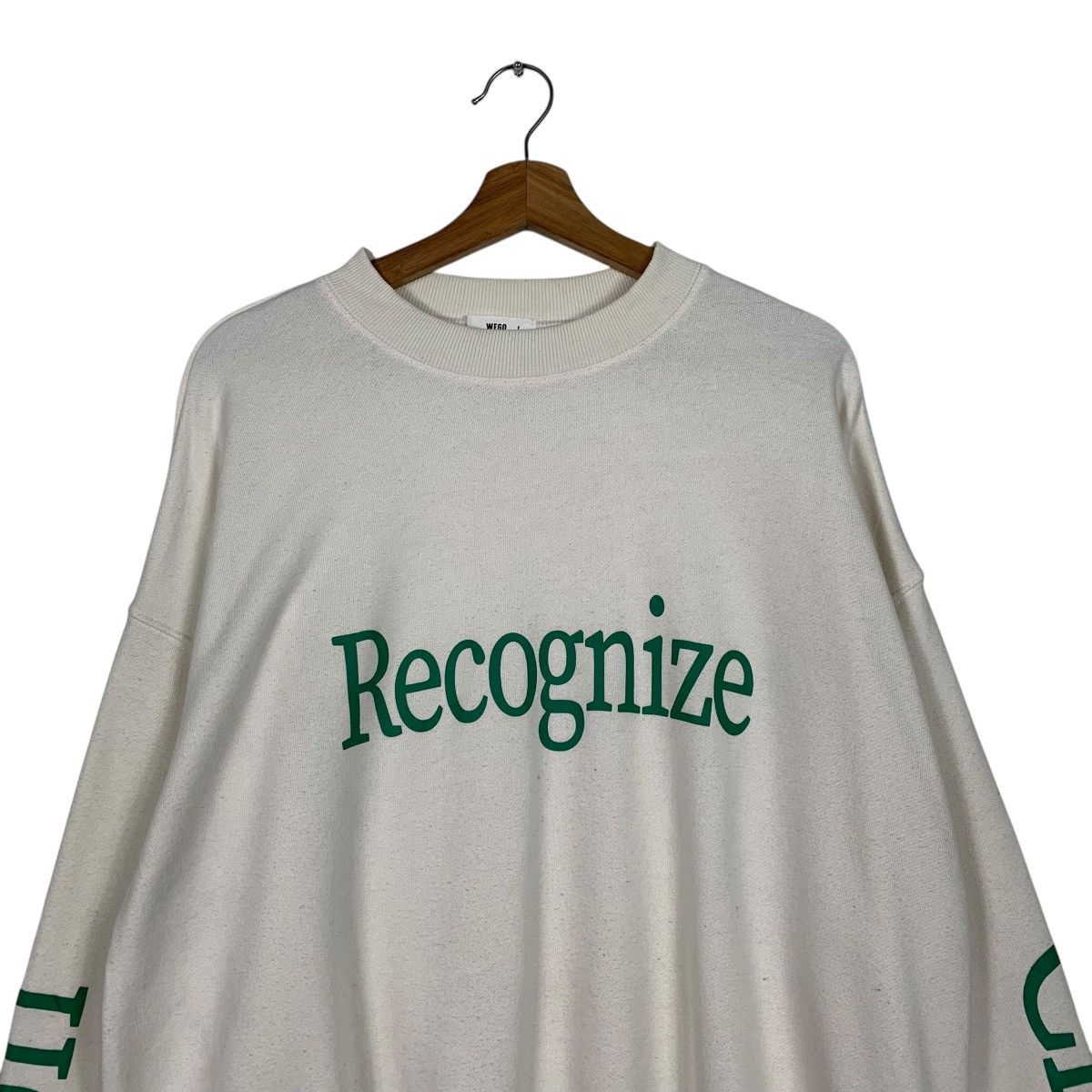 Japanese Brand Japanese Brand Wego Recognize Crewneck Sweatshirt Size US M / EU 48-50 / 2 - 2 Thumbnail