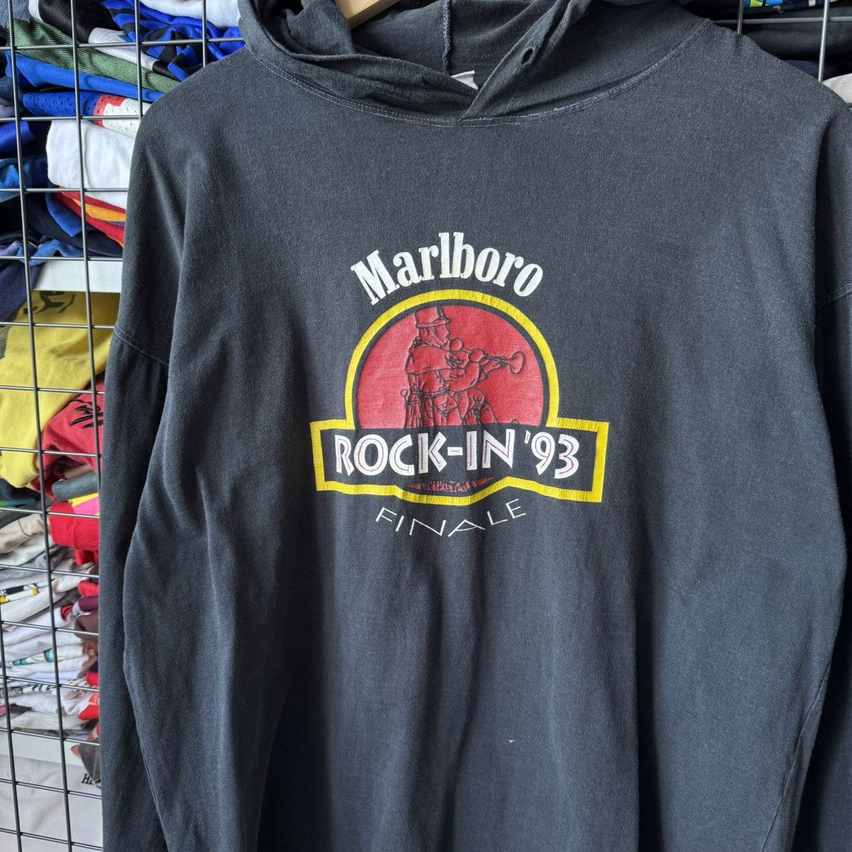 Marlboro Vintage 1993 Marlboro Rock-In Finale Hoodie Size US XL / EU 56 / 4 - 4 Thumbnail