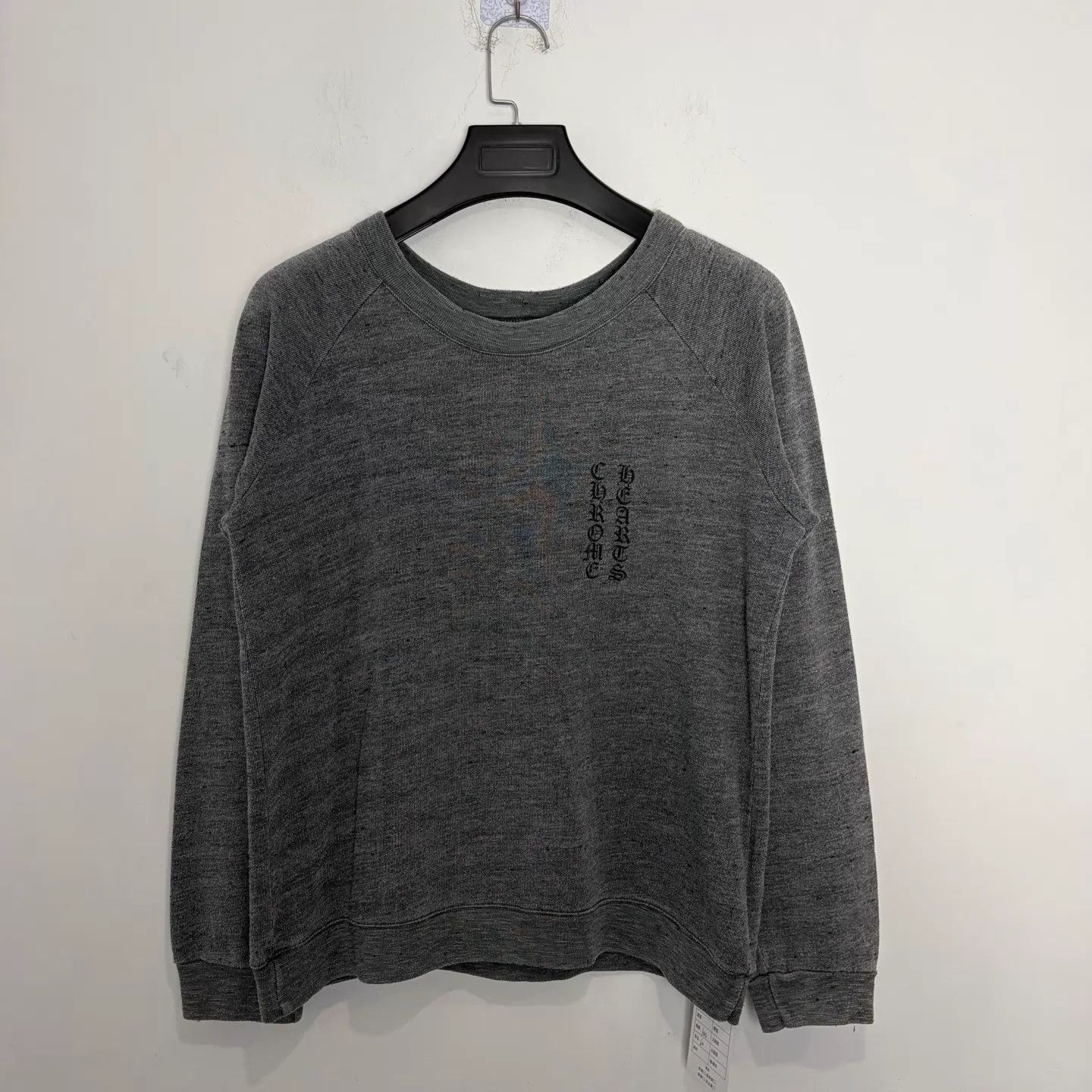 Chrome Hearts Chrome Hearts Gray Sanskrit Sketch Oversized Cross Crew M Size US M / EU 48-50 / 2 - 1 Thumbnail
