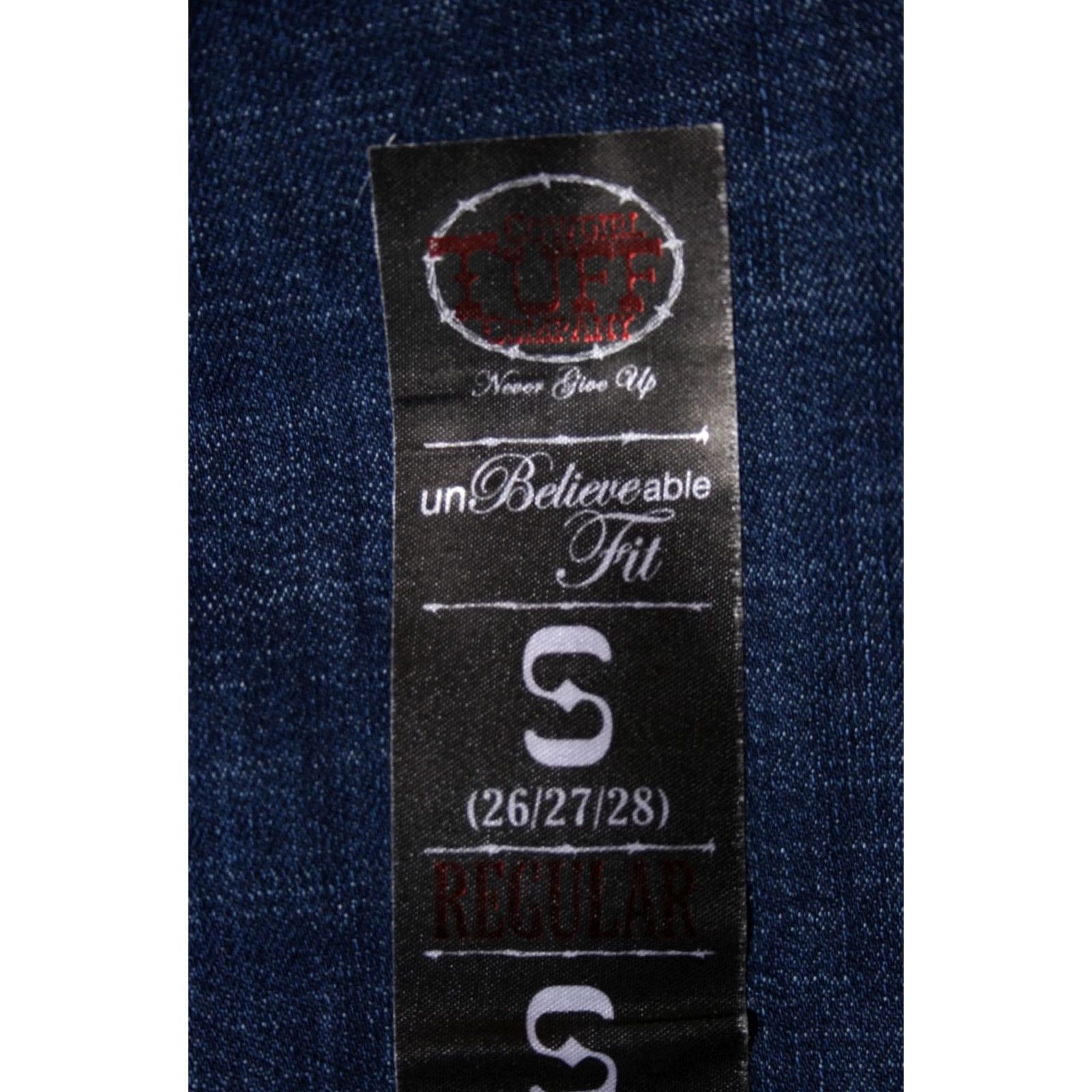 Vintage COWGIRL TUFF Jeans Bootcut Denim Drawstring Size S 33" Inseam Blue Womens Modern Rise Mid 8.5-10.5” Size 28" / US 6 / IT 42 - 7 Thumbnail