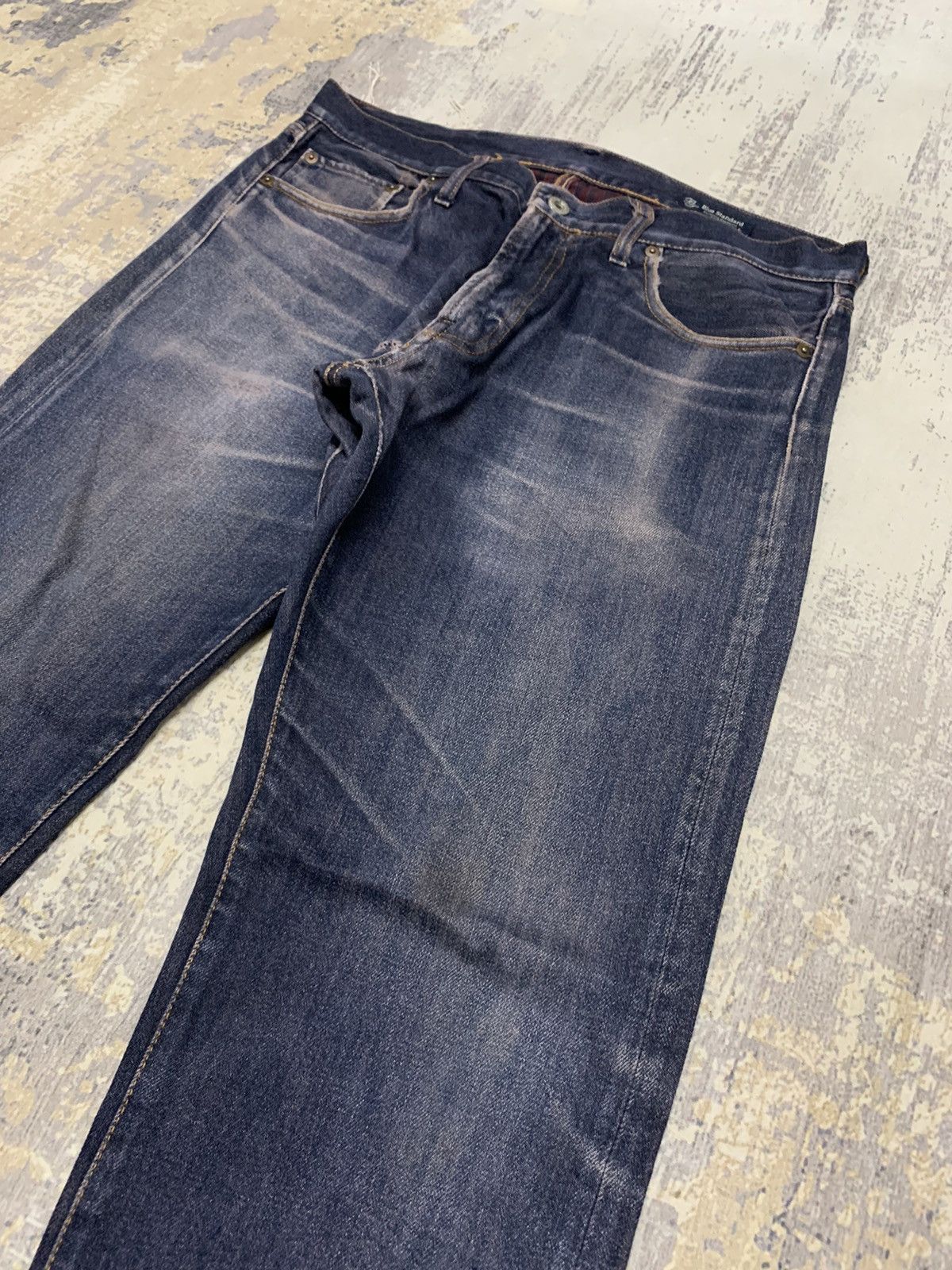 Japanese Brand Japanese Blue Standard Vintage Est. 1978 Faded Indigo Jeans Size US 32 / EU 48 - 3 Thumbnail