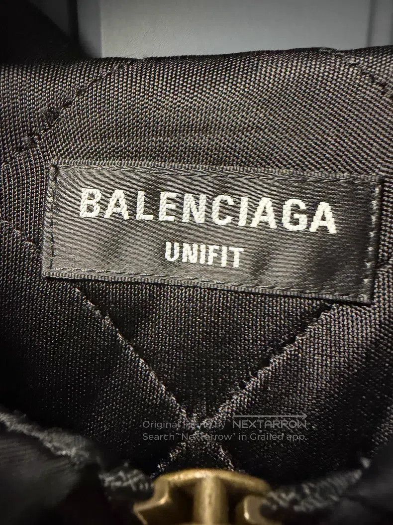 Balenciaga Balenciaga Black Satin 3B Embroidered Logo Zipper Jacket Size US XXS / EU 40 - 4 Thumbnail