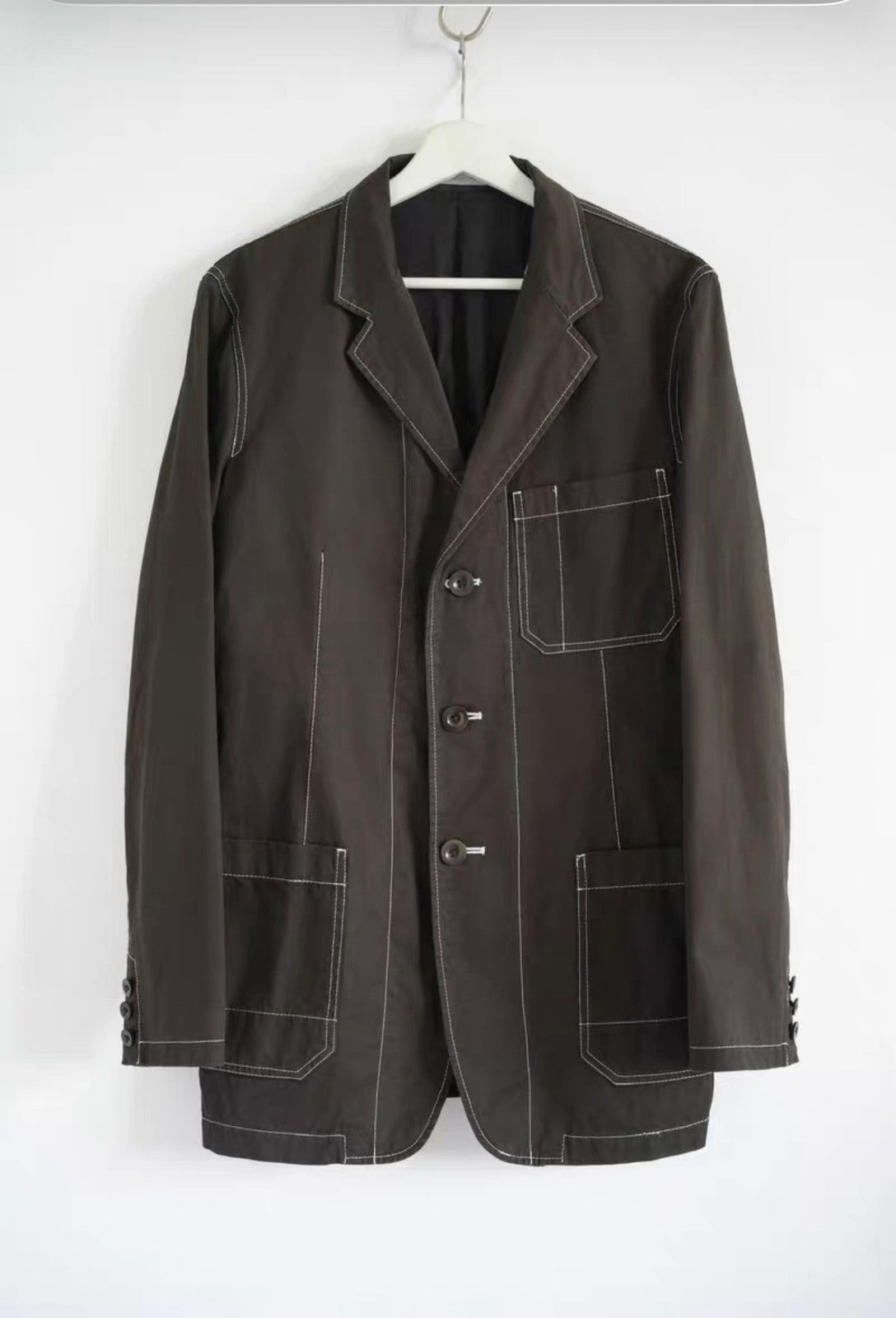 Yohji Yamamoto Yohji Yamamoto 09aw Structured Stitch Blazer K4 Size US M / EU 48-50 / 2 - 1 Thumbnail