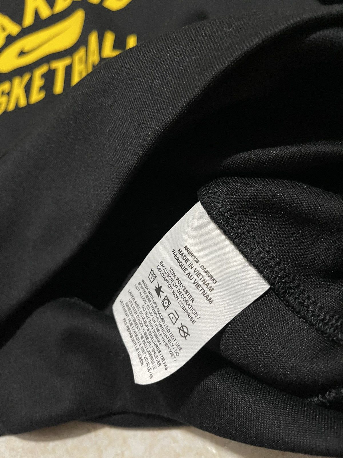 NBA × Nike Los Angeles Lakers Black Practice Pullover Hoodie Size US L / EU 52-54 / 3 - 4 Thumbnail